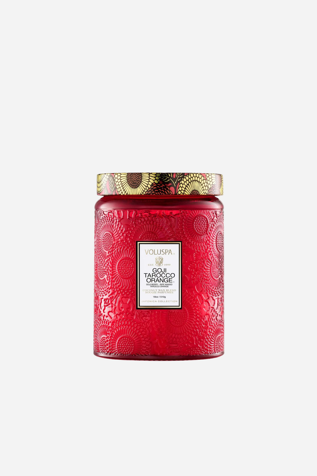 Voluspa - Large Glass Jar Candle - 18oz - Goji Tarocco Orange