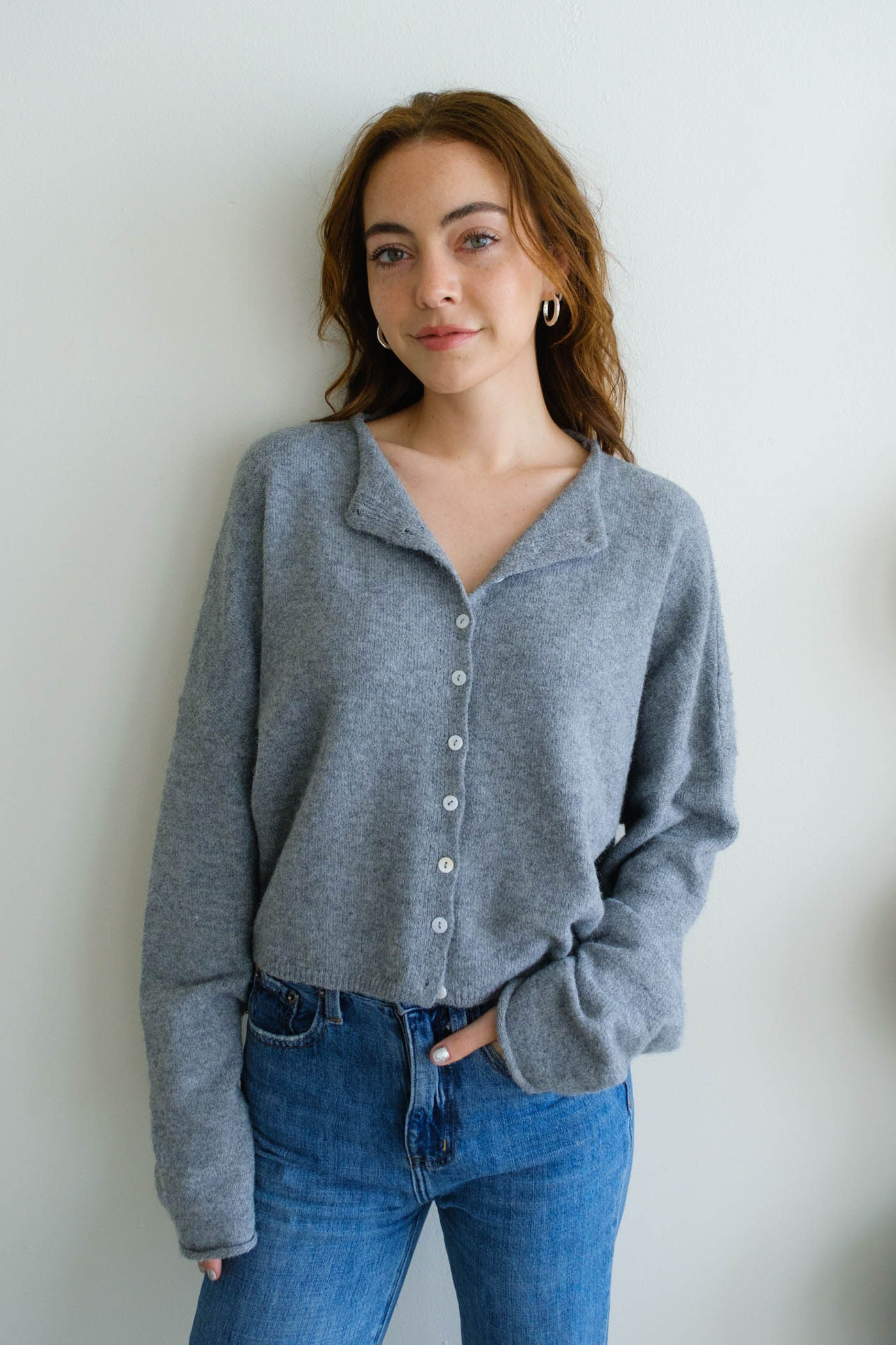 Piper Cardigan - Heather Grey