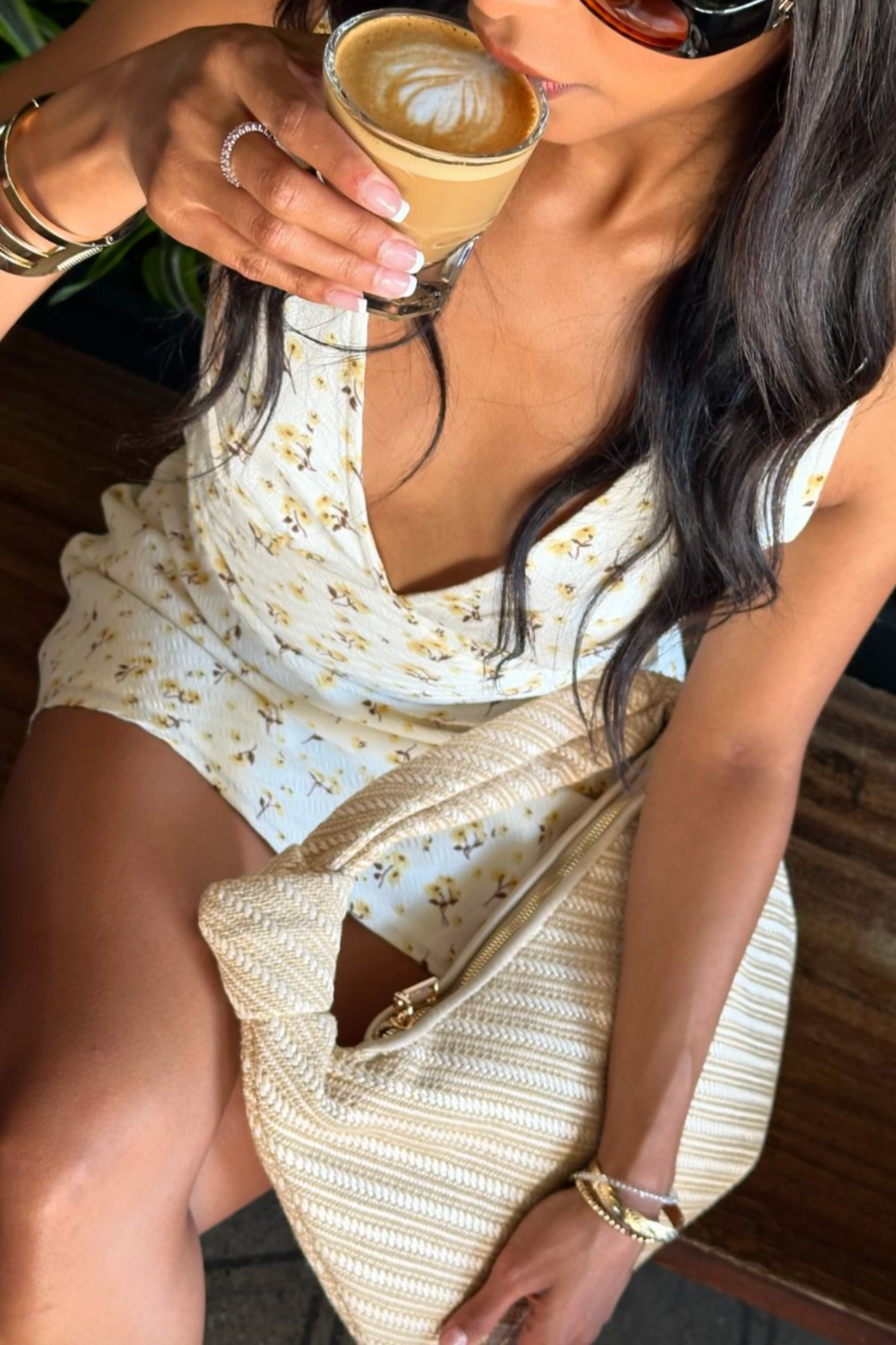 Melie Bianco - Cher Shoulder Bag - Natural Raffia