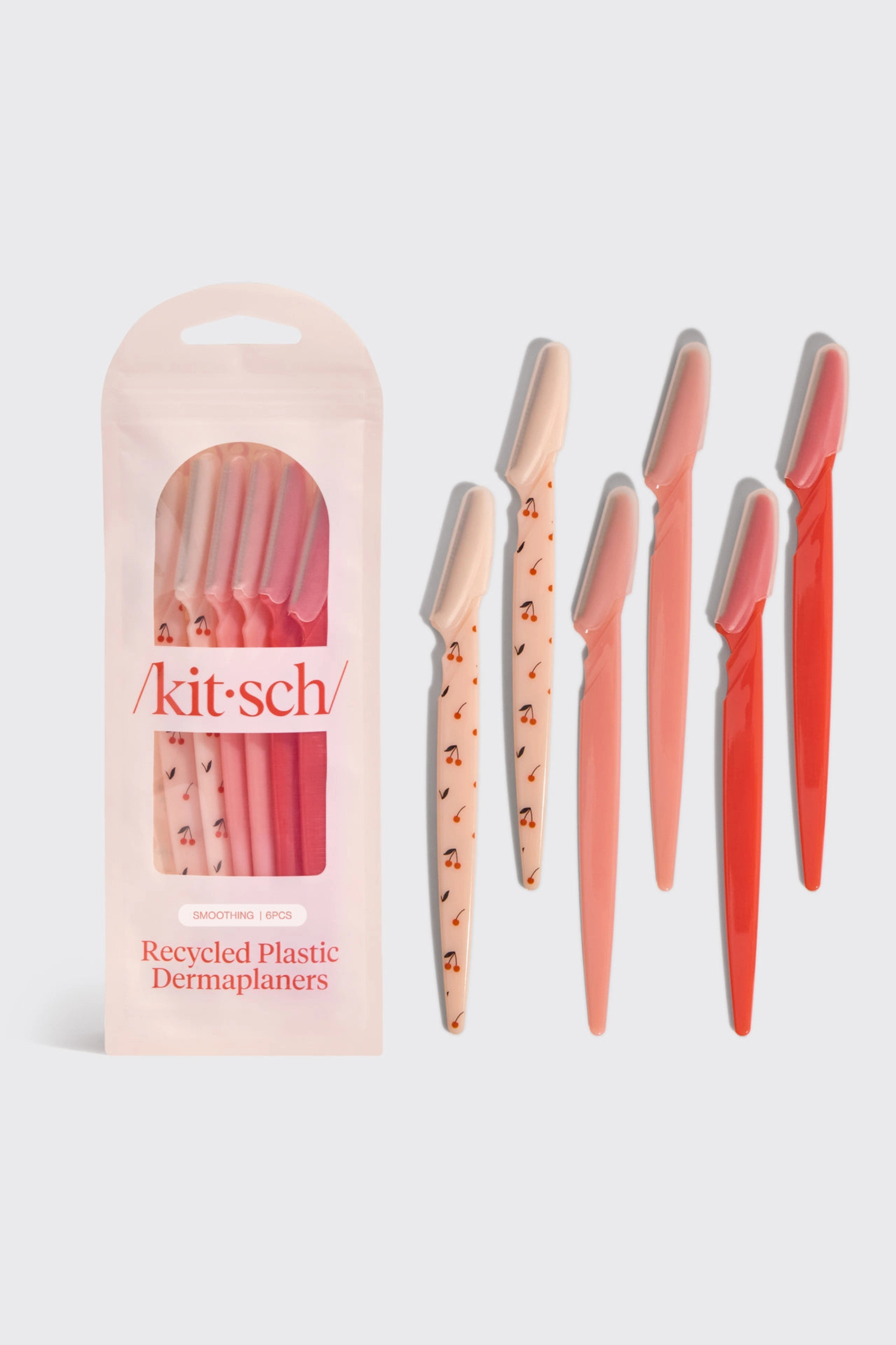 KITSCH Recycled Plastic Dermaplaners - 6pc Set