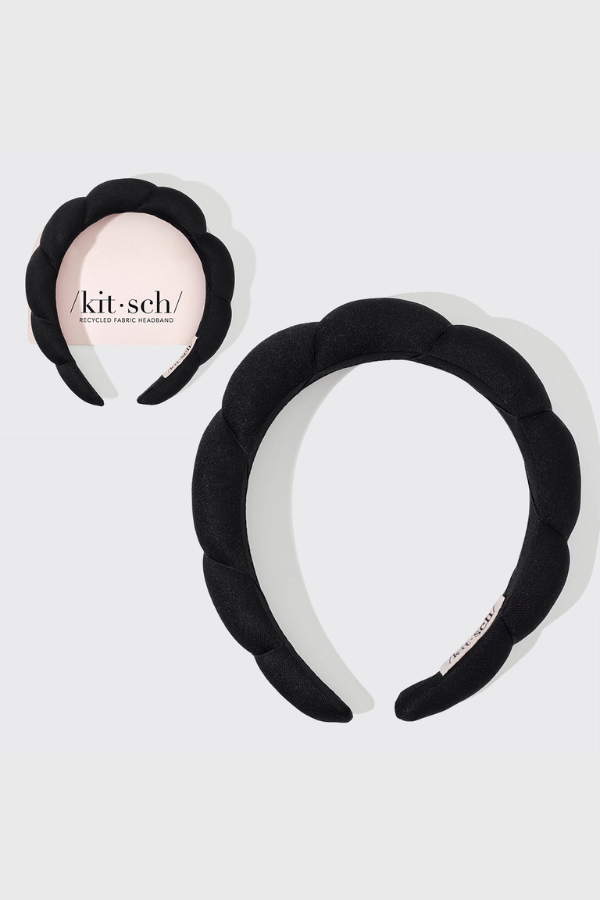 KITSCH Puffy Headband - Black