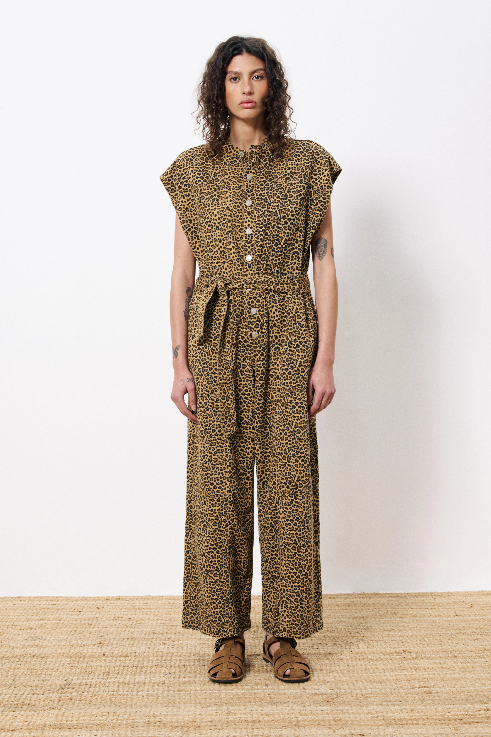 FRNCH Scheila Jumpsuit - Leopard