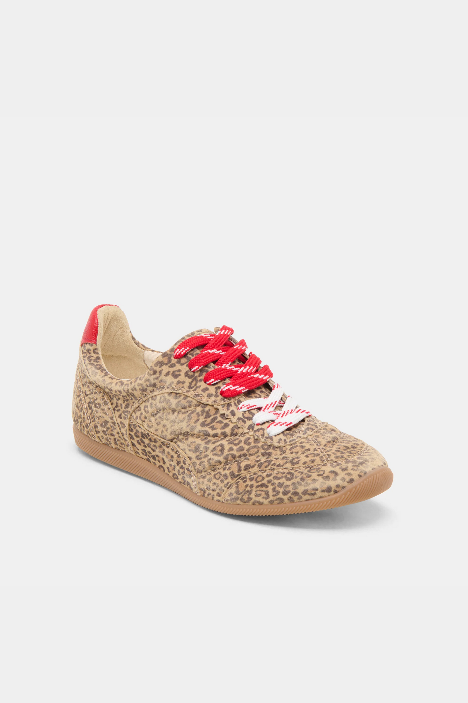 Dolce Vita Laini Sneakers - Tan Leopard Suede
