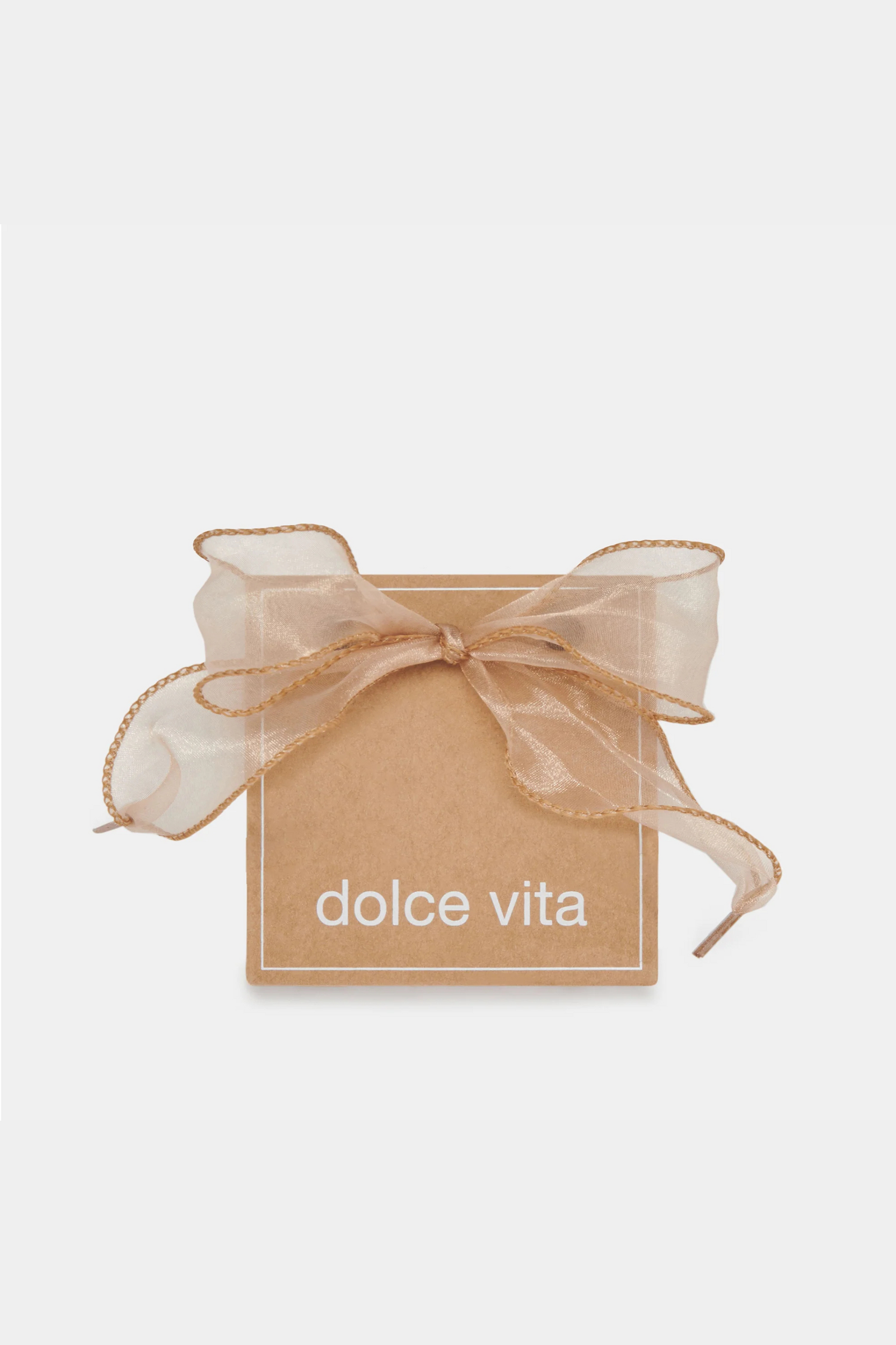 Dolce Vita Curly Organza Shoe Lace Set - Tan