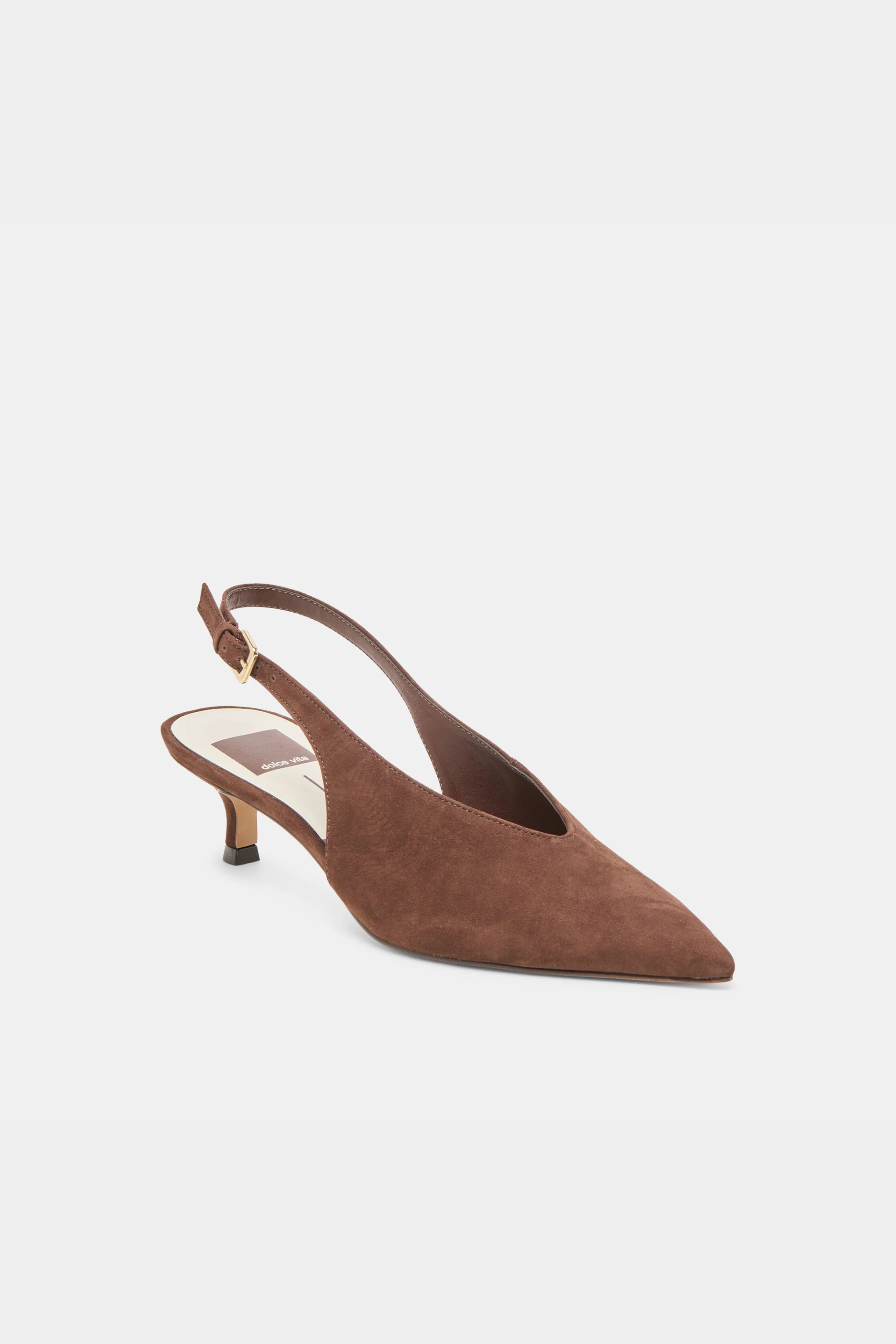 Dolce Vita Alenna Heels - Dark Brown Suede
