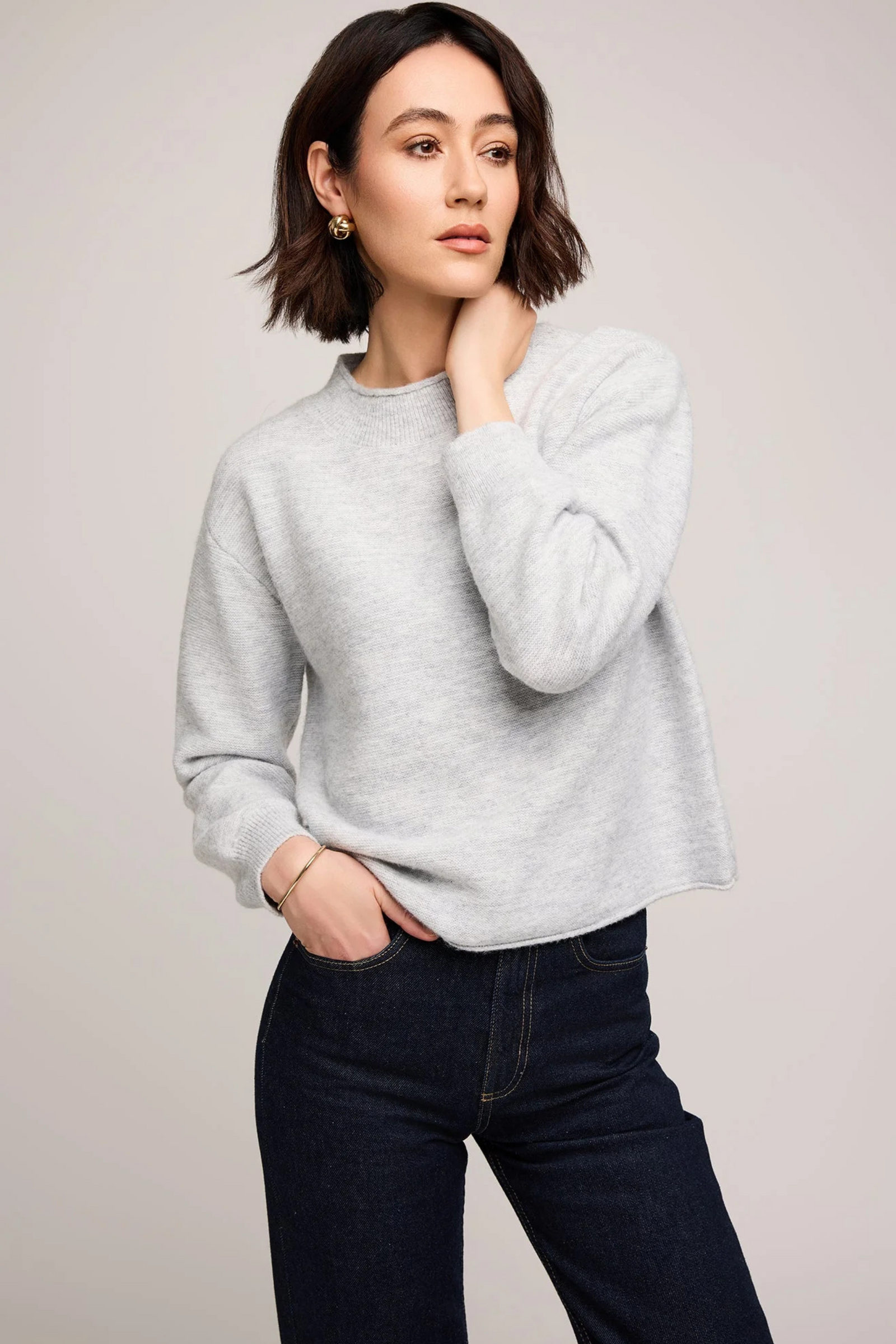 Wanda Pullover Sweater - Heather Ash