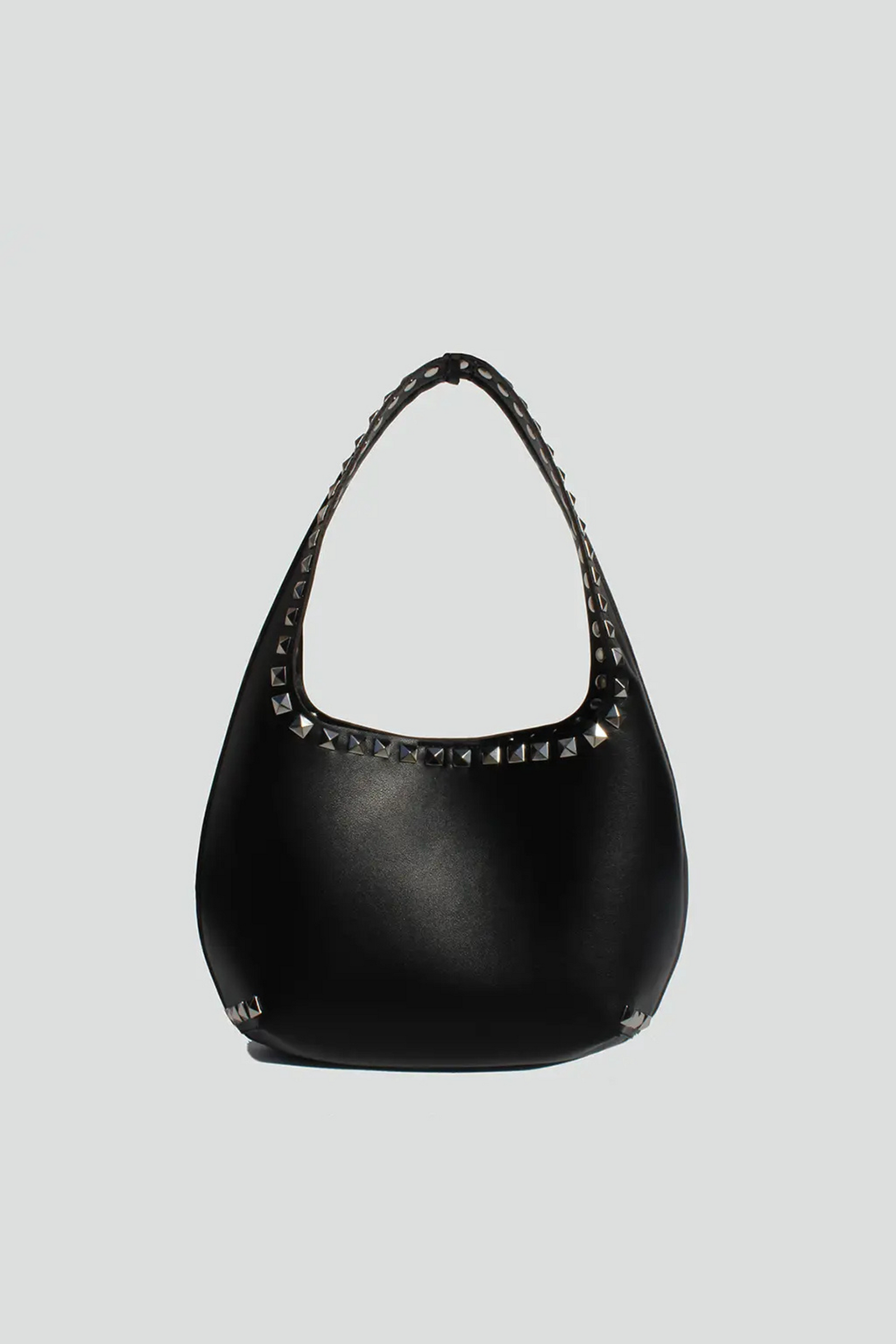 Lennon Studded Shoulder Bag - Black
