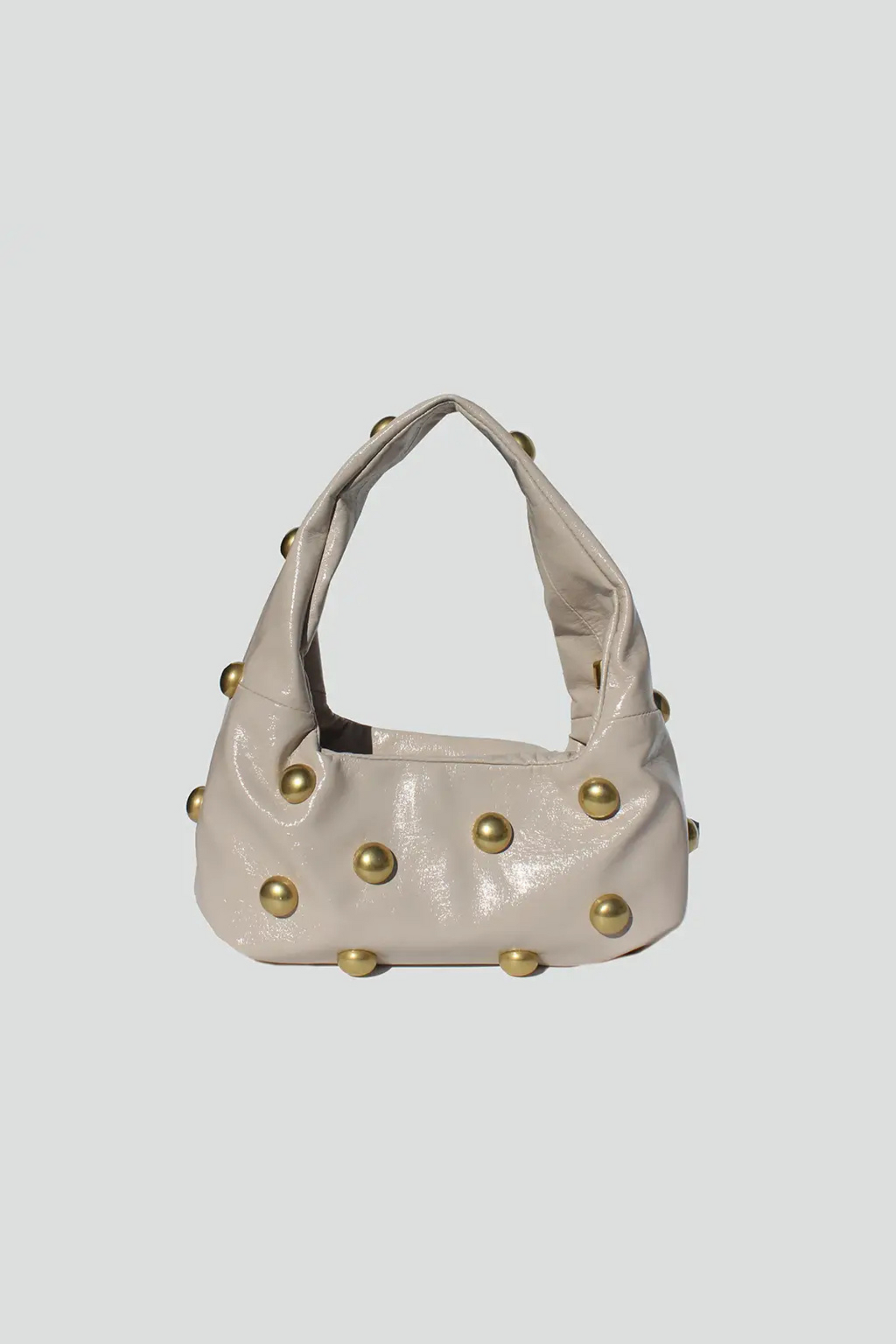 Ariella Studded Shoulder Bag - Ivory