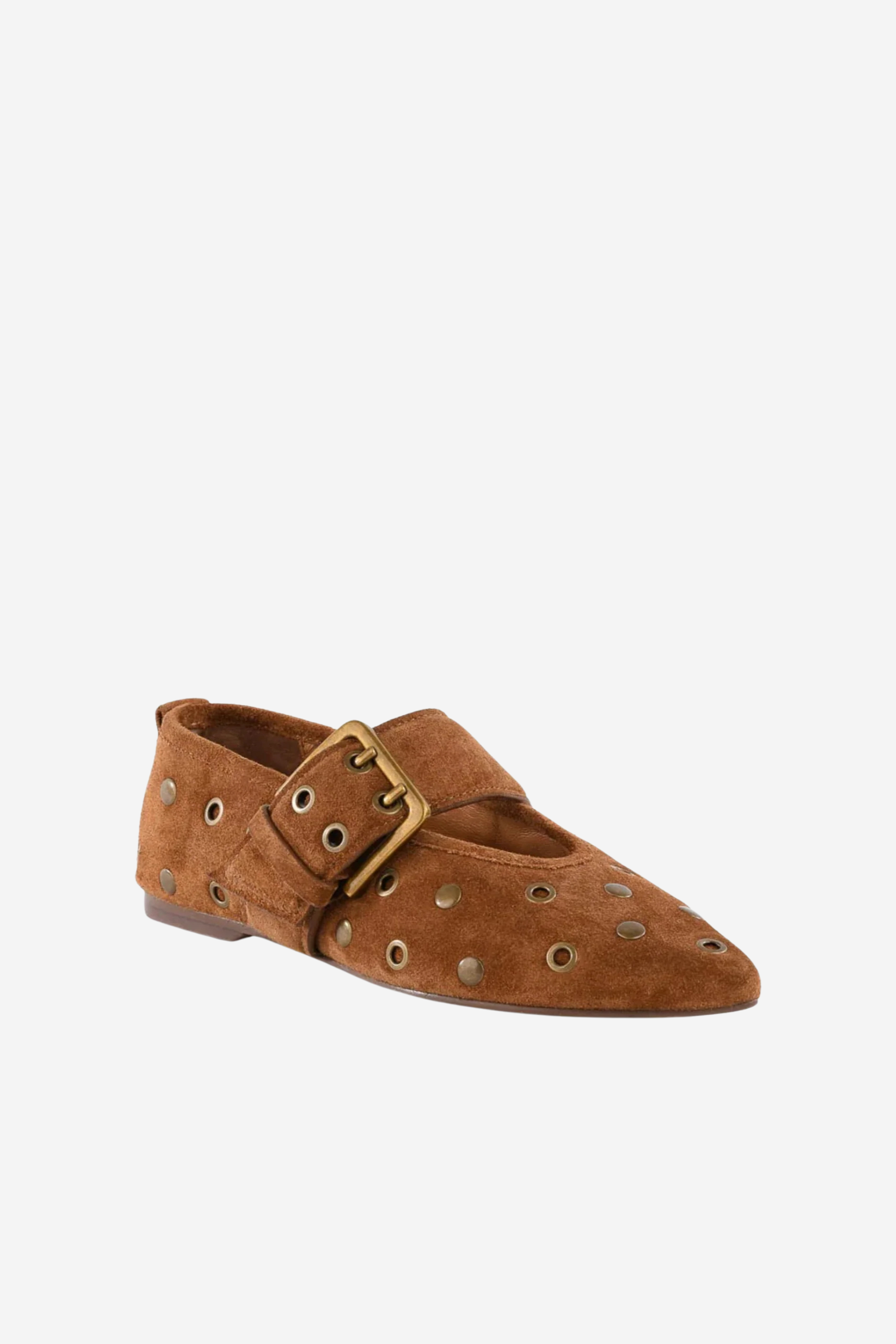 Seychelles Abbey Flat - Brown Suede