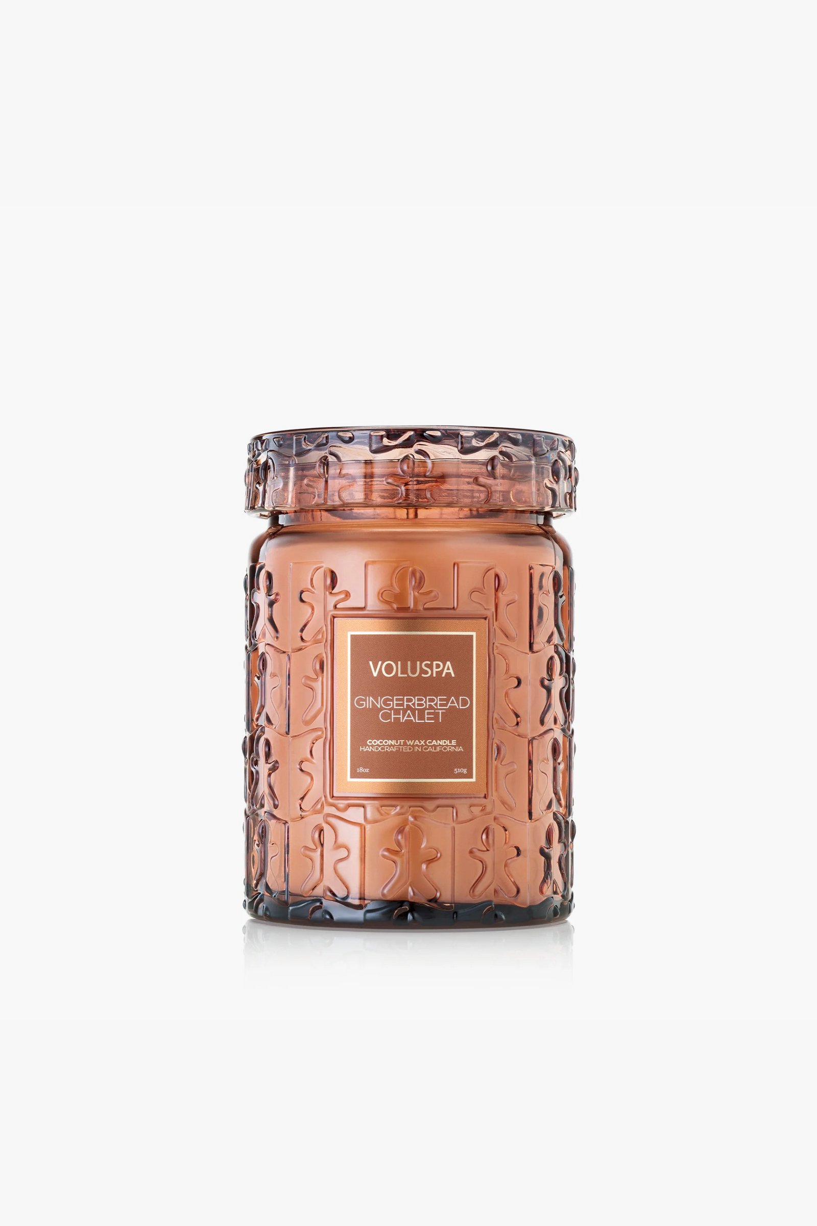 Voluspa Large Jar Glass Candle - Gingerbread Chalet