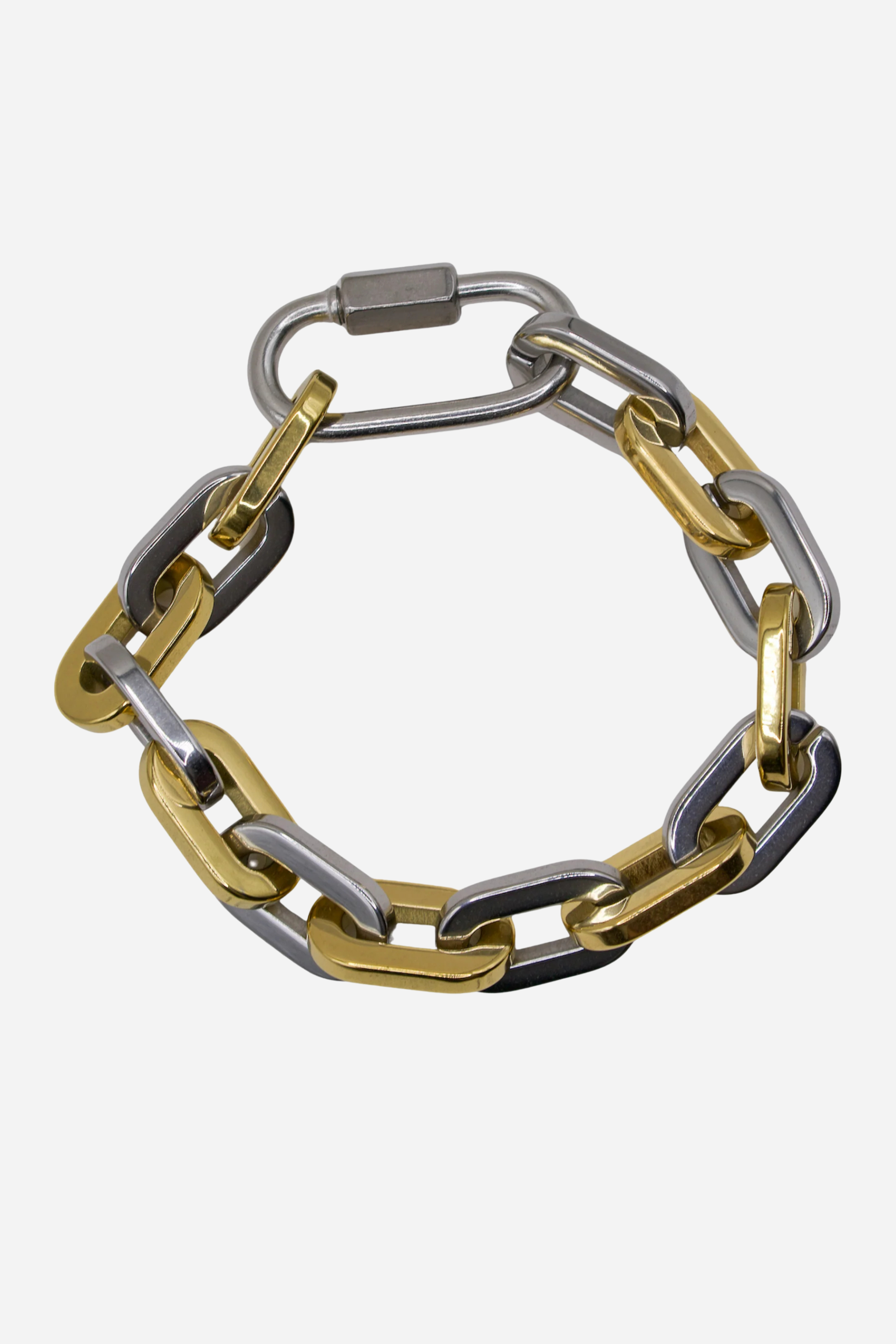 18K Eliana Thick Chain Bracelet - Mixed Metal