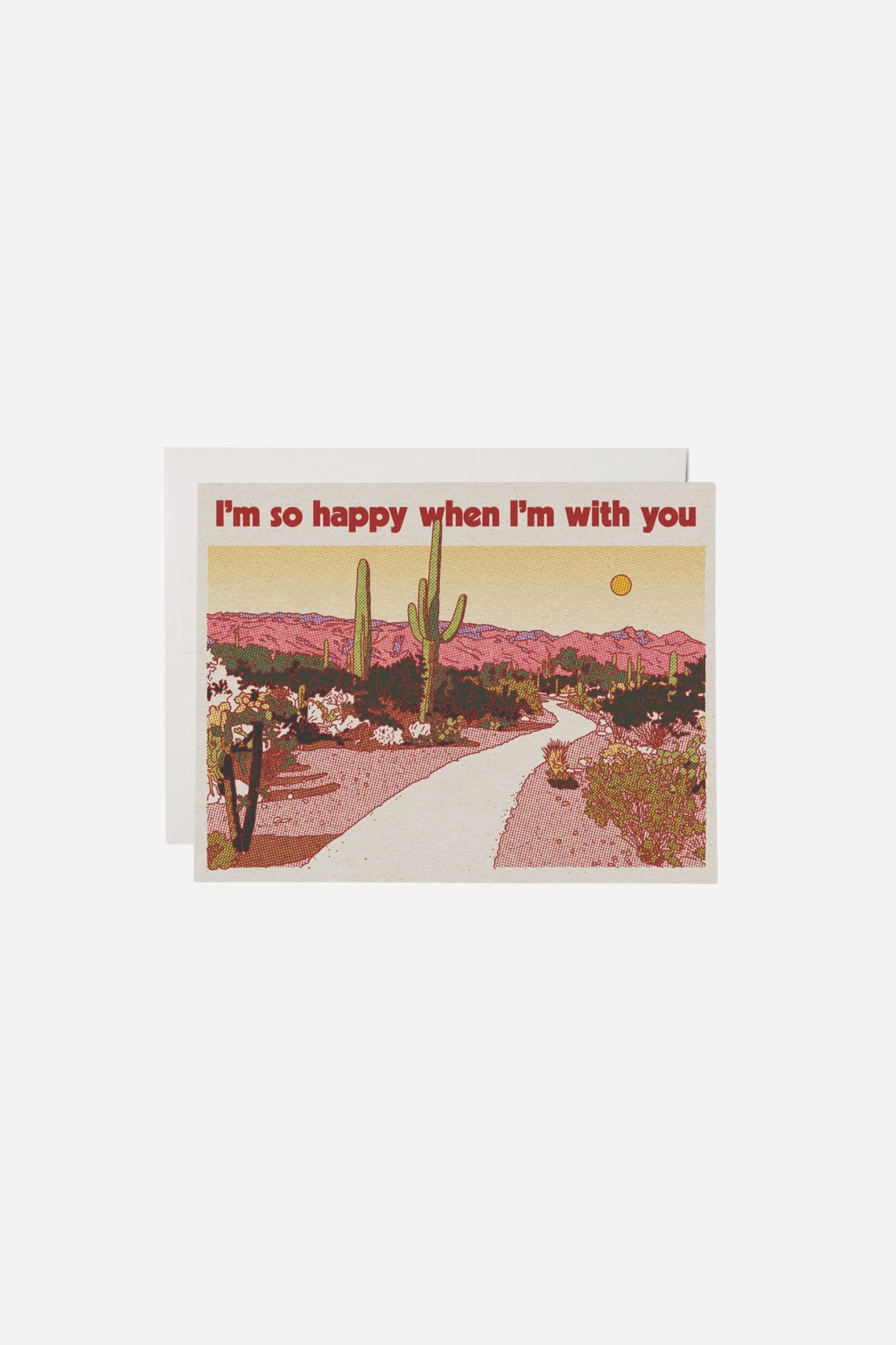 Red Cap Cards - When I'm With You Love Card