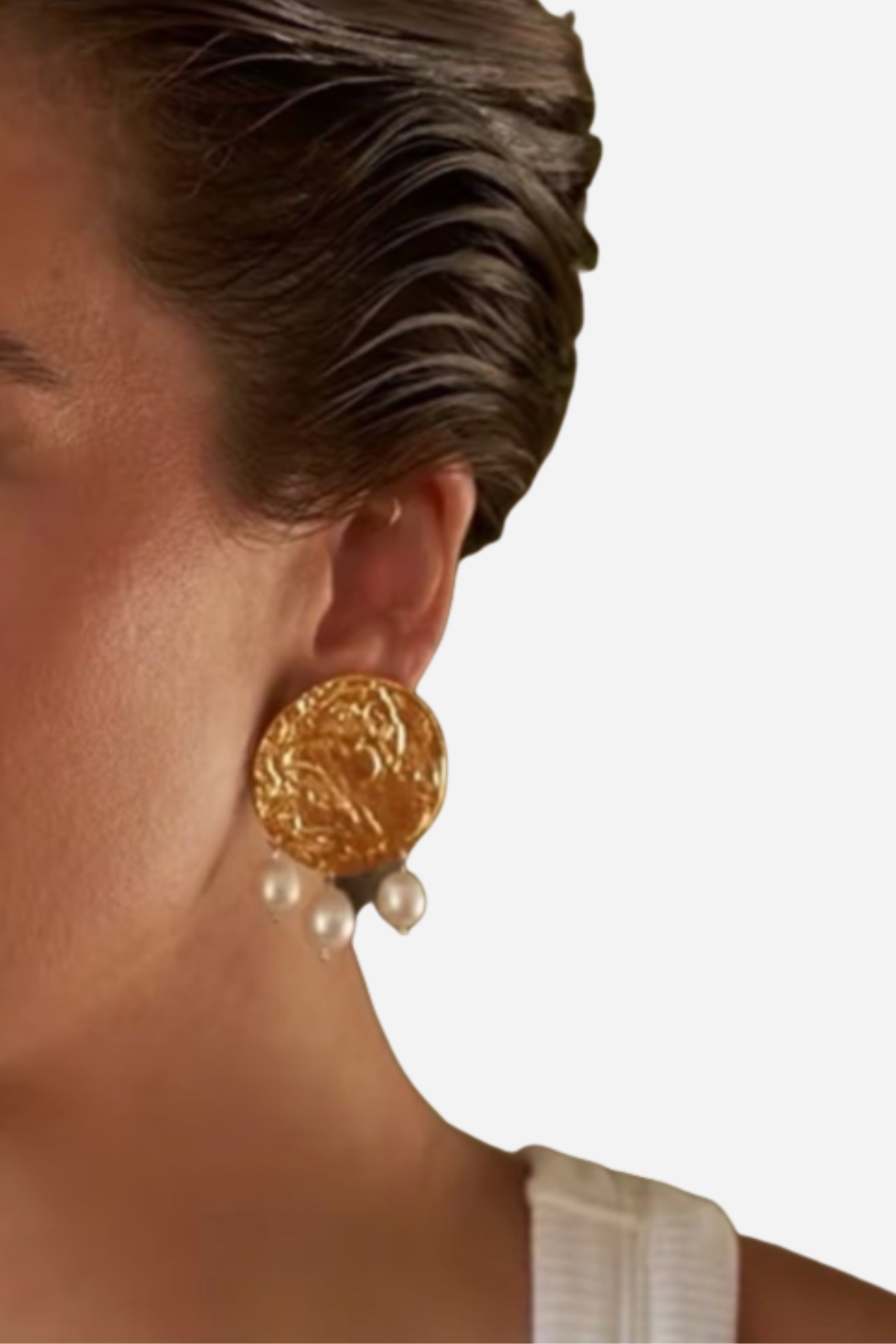 18K Claudia Pearl Statement Earrings