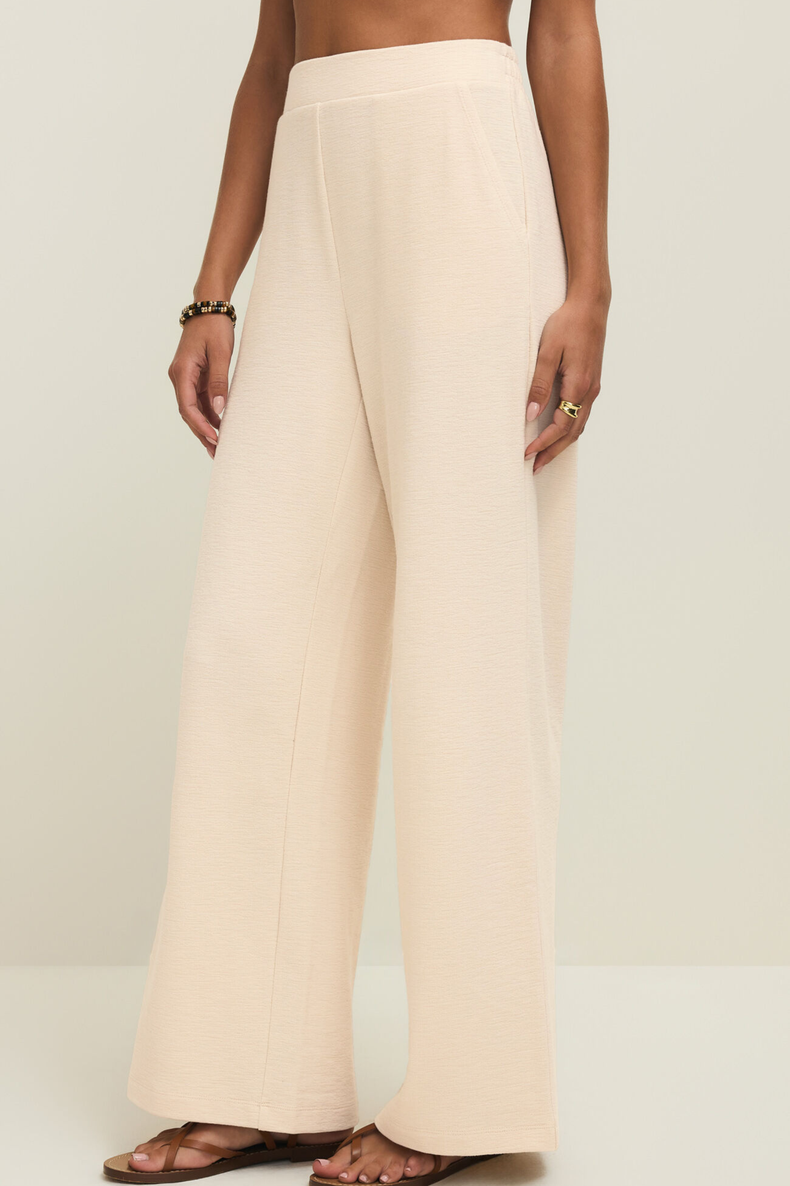 Z Supply Andre Wide Leg Pant - Whisper White