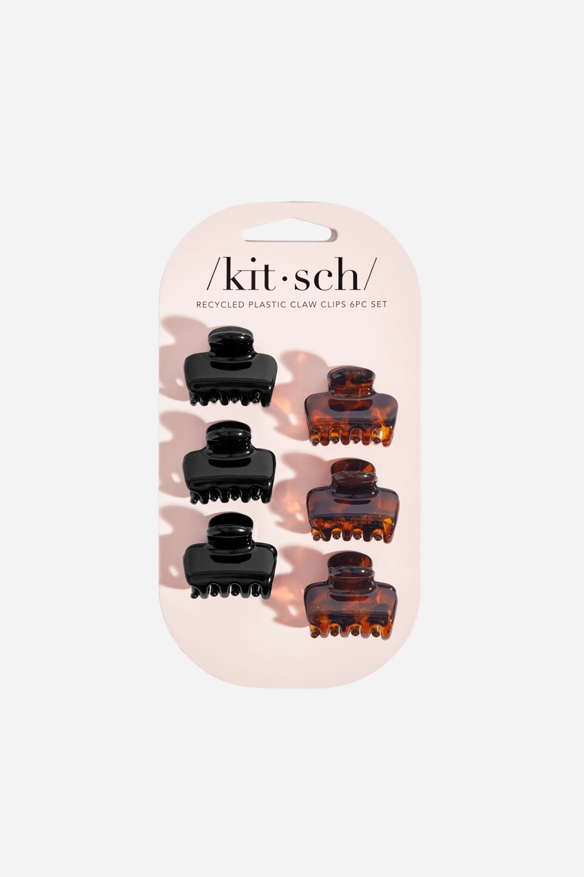 KITSCH Mini Puffy Claw Clips - 6pc Set