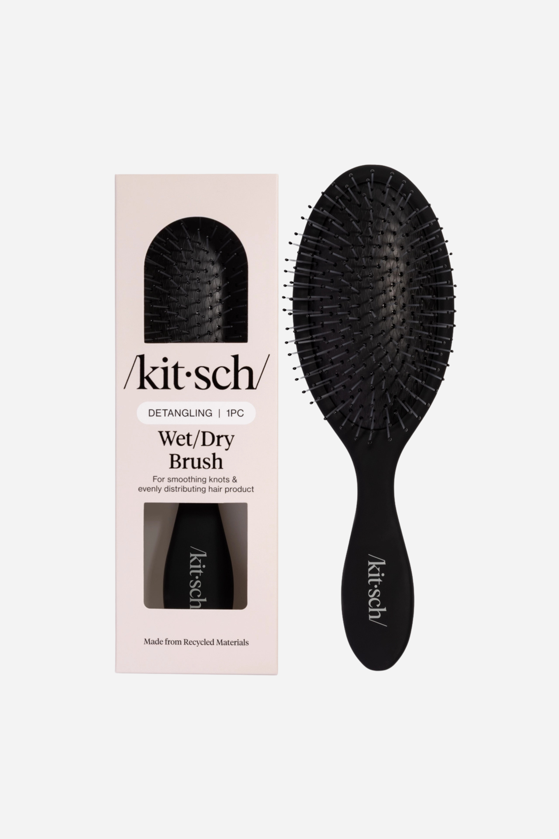 KITSCH Wet/Dry Detangling Brush - Black