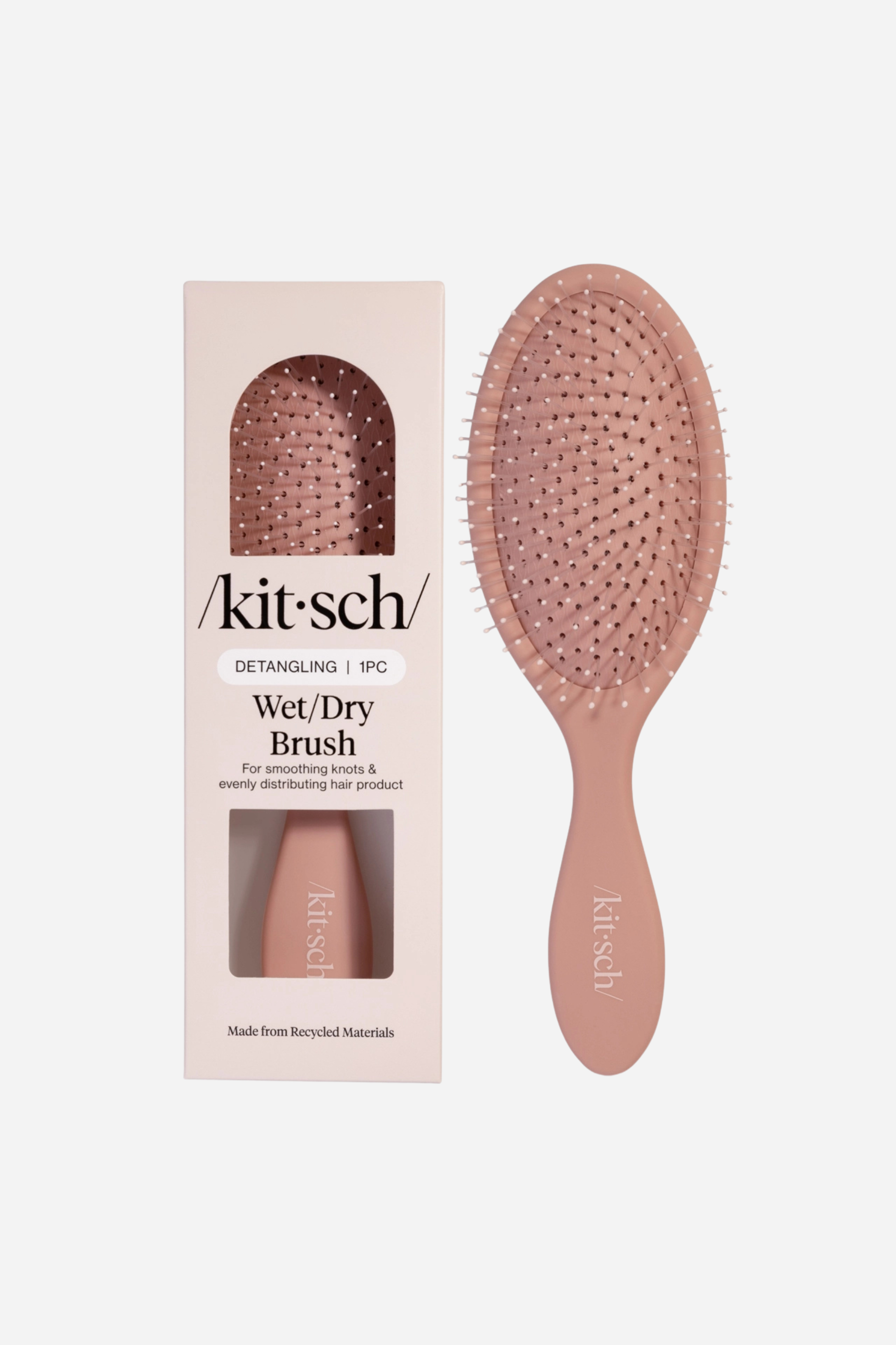 KITSCH Wet/Dry Detangling Brush - Terracotta