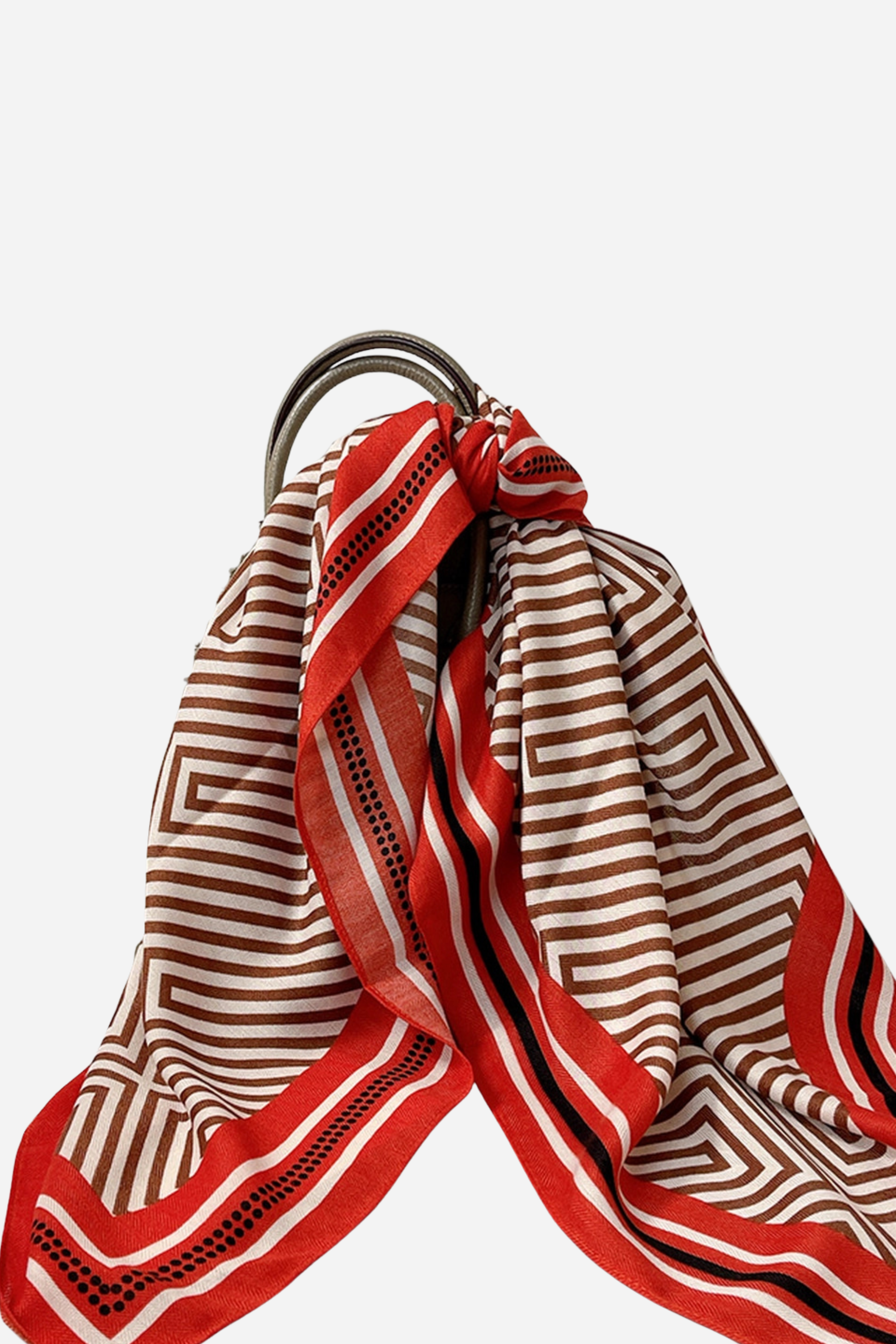 Silky Scarf - Brown Red
