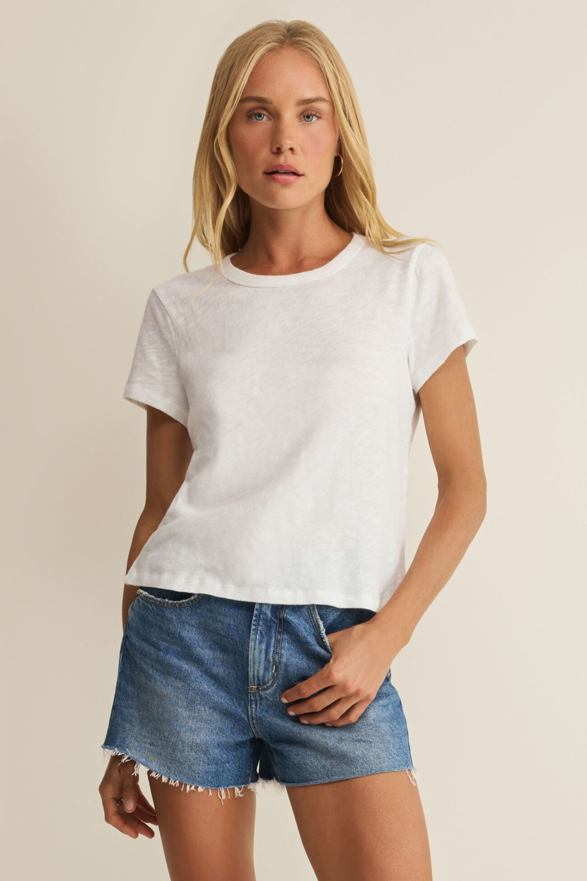 Z Supply Junie Slub Tee - White