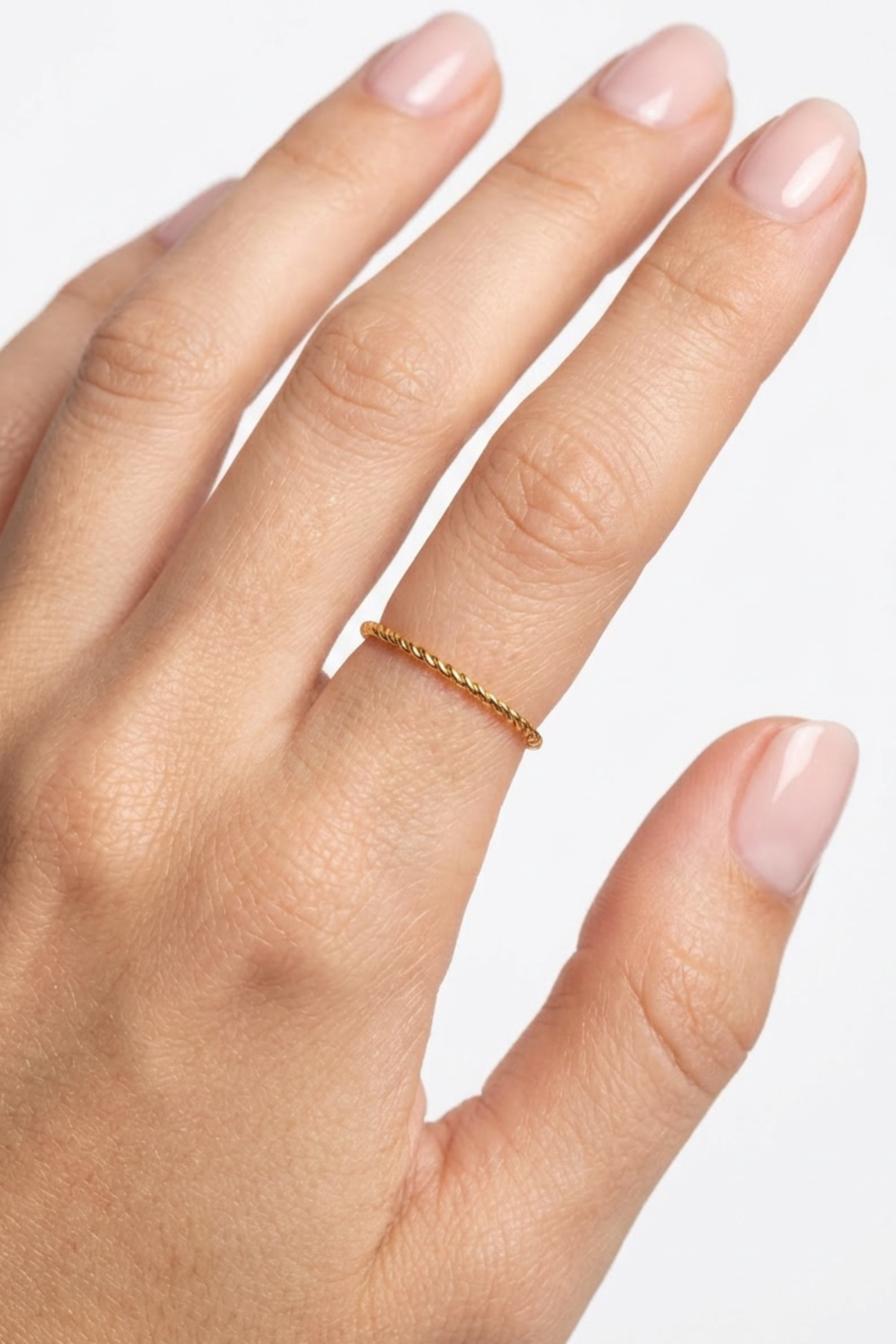 18K Twisted Rope Ring