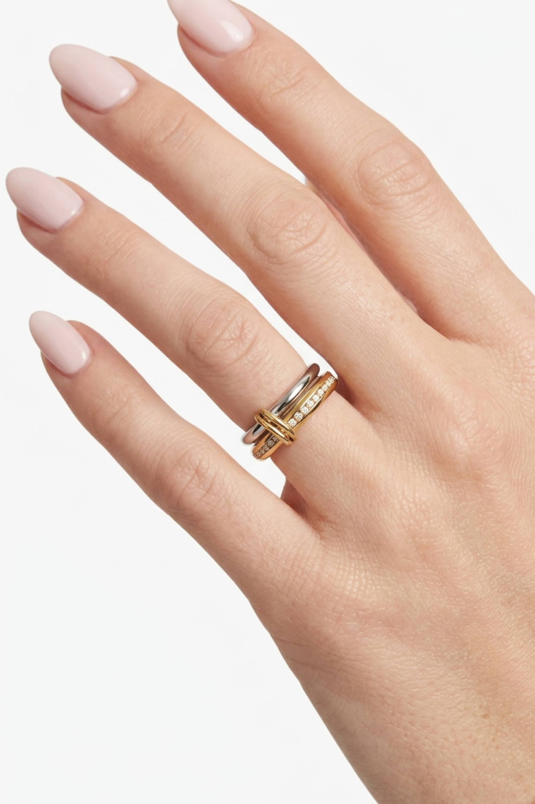 18K Brielle Stacked Ring