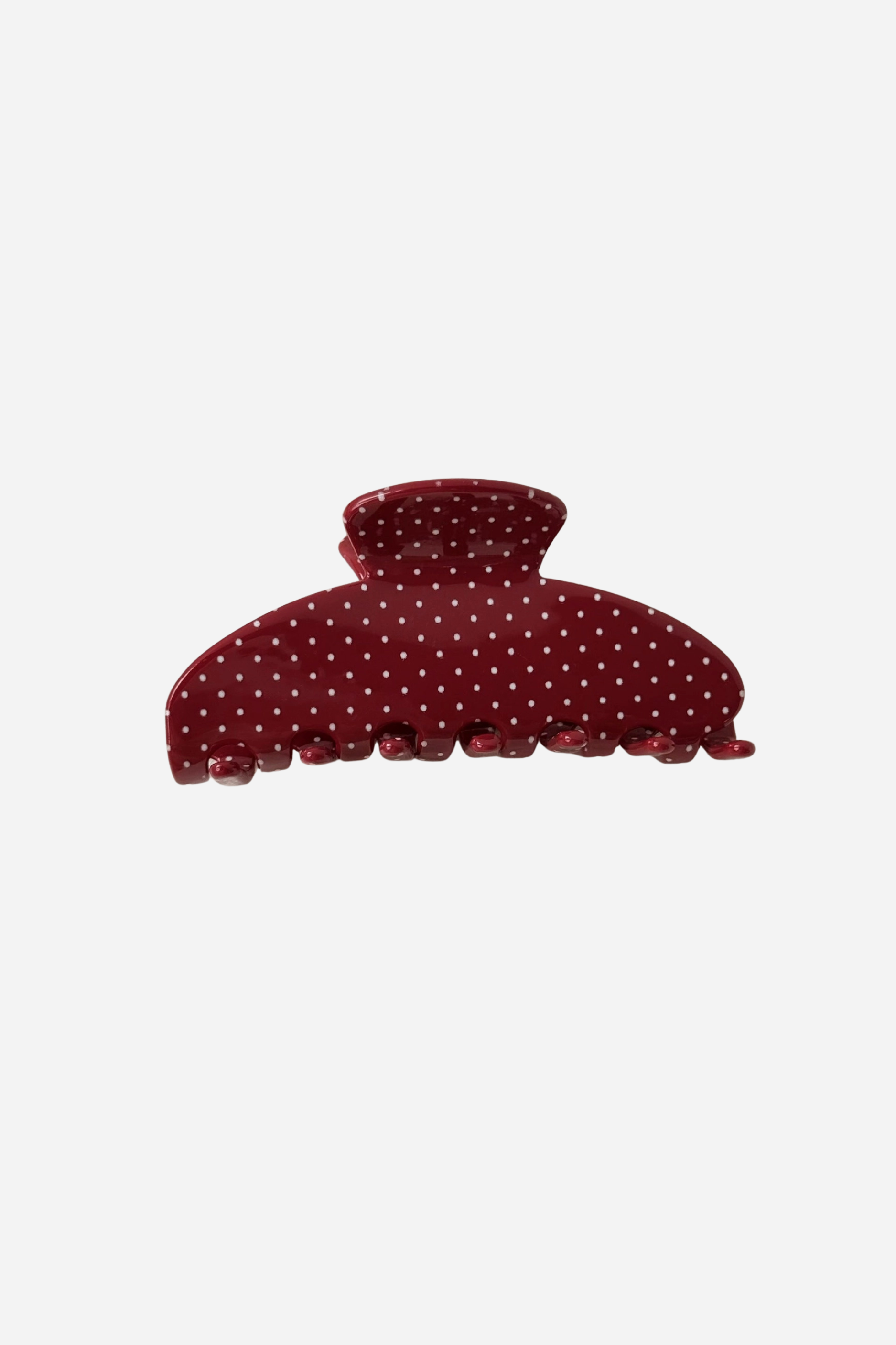Red Polka Dot Claw Clip