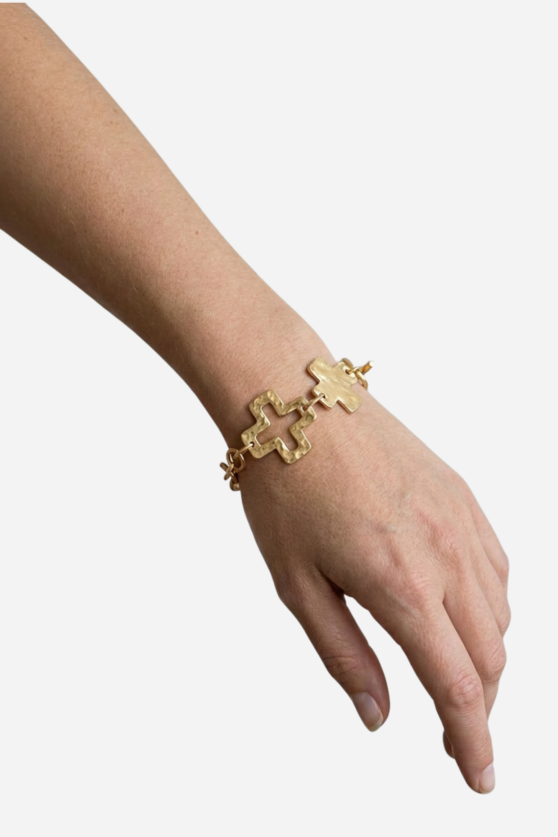 18K Maria Cross Bracelet