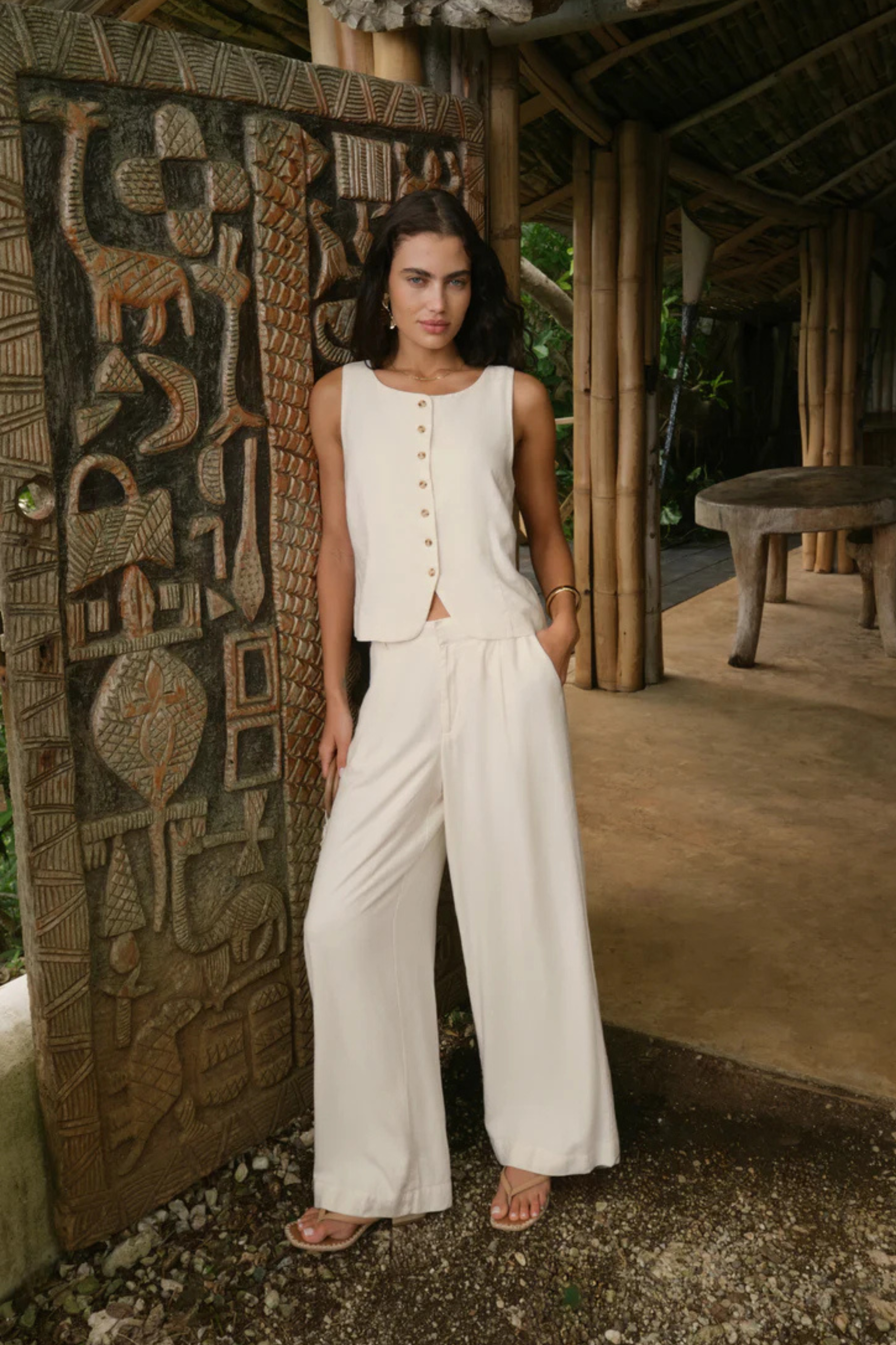 Z Supply Overlook Linen Pant - Cloud