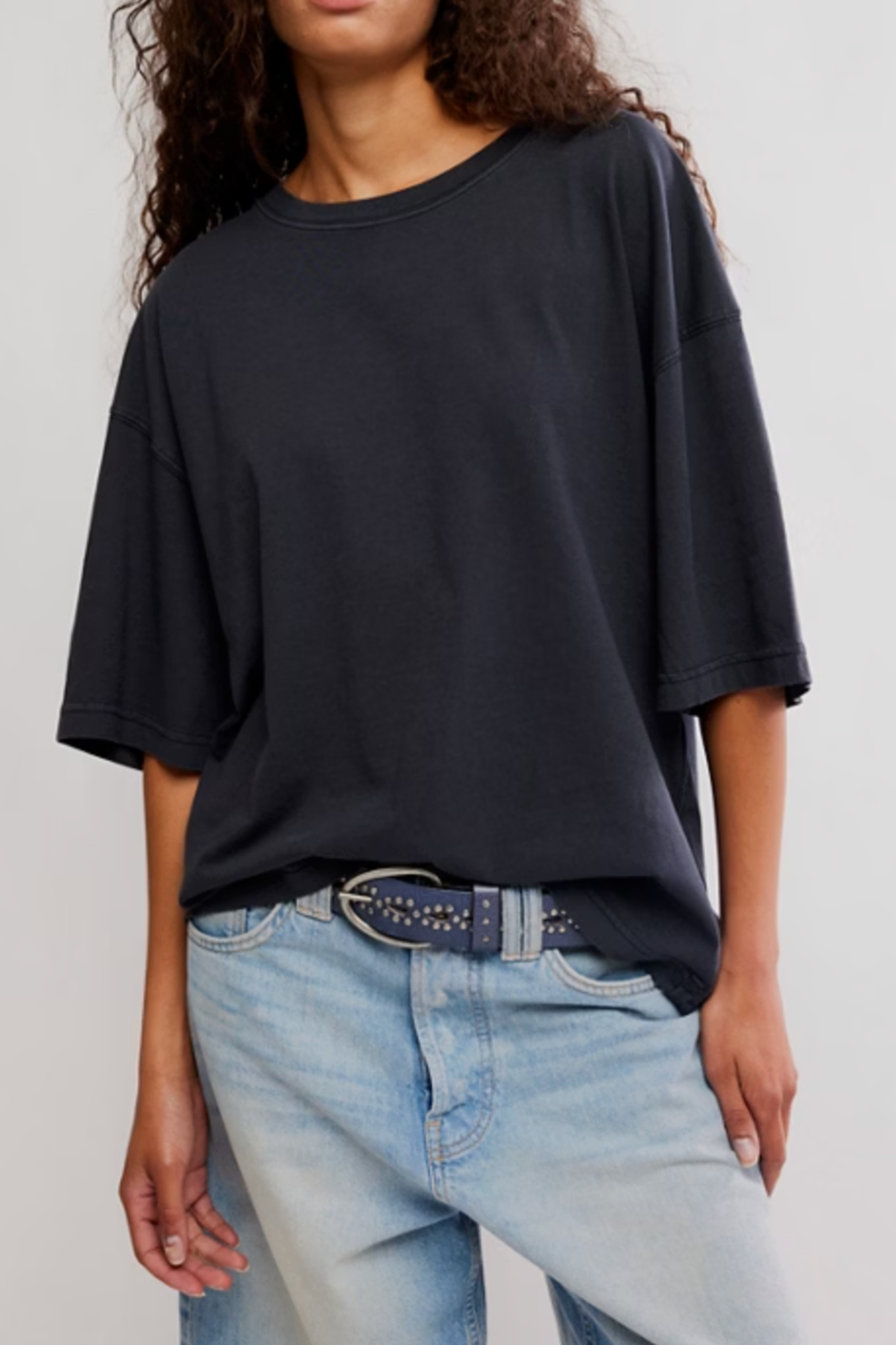 Free People - Perfect Oversized Tee - Black