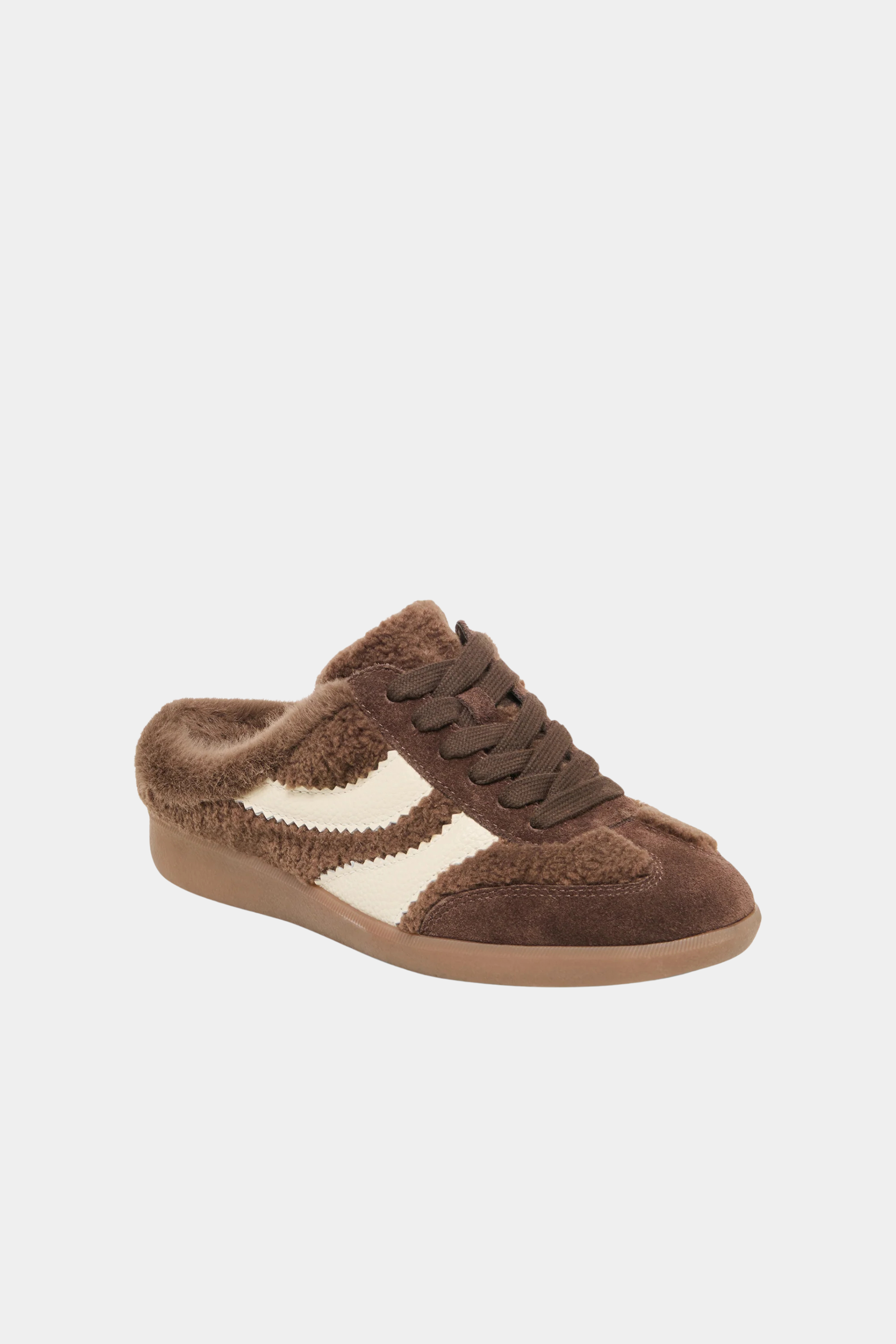 Dolce Vita Merit Slide Sneakers - Dark Brown Plush