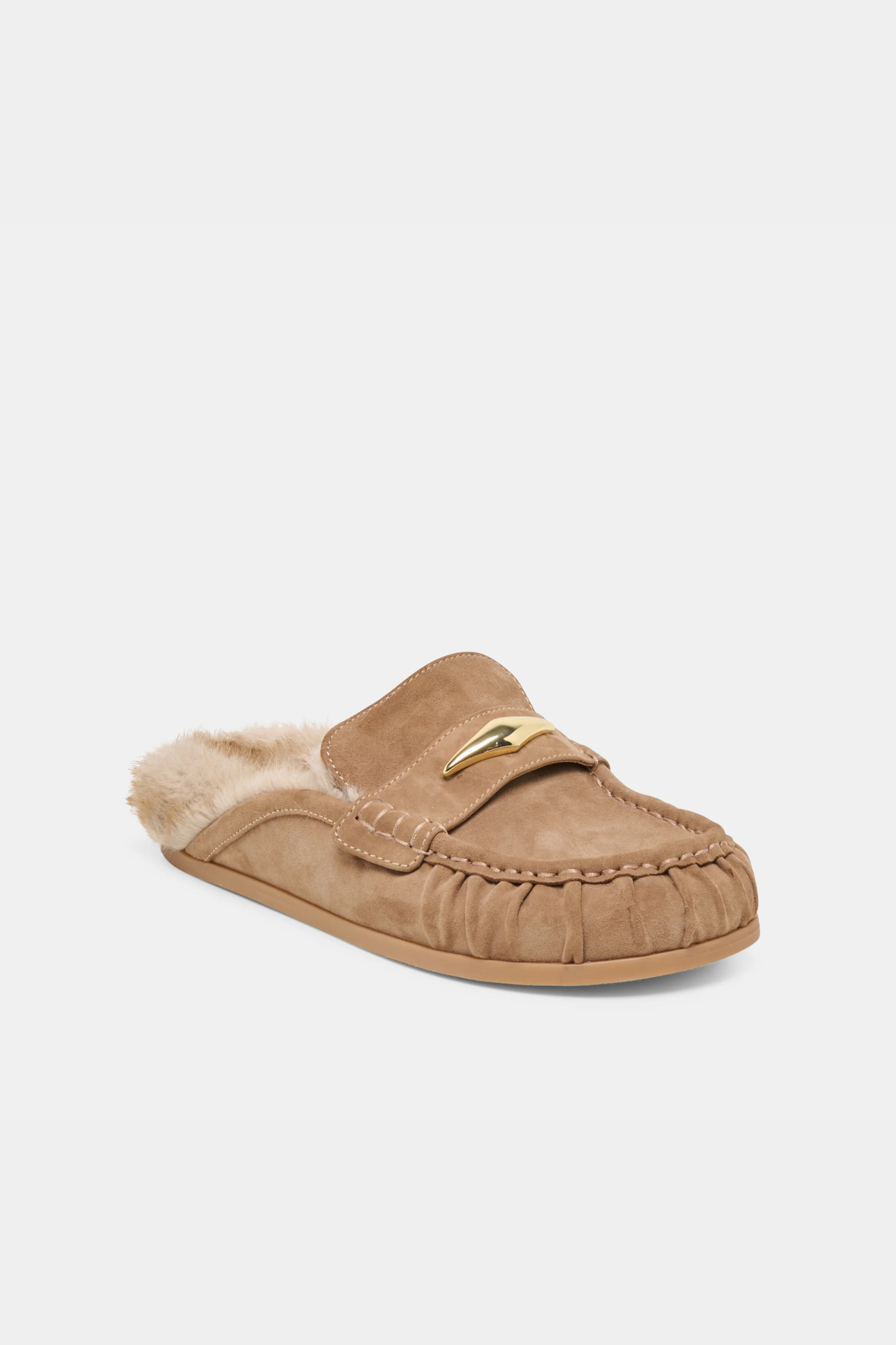 Dolce Vita Jodero Plush Flats - Mushroom Suede