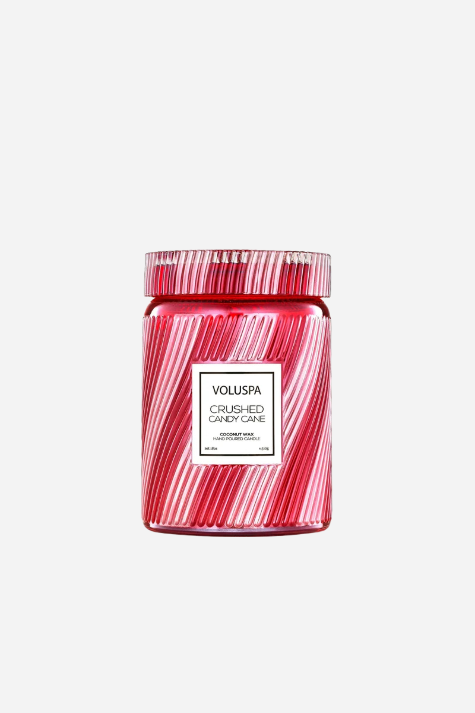 Voluspa Large Jar Glass Candle - Crushed Candy Cane