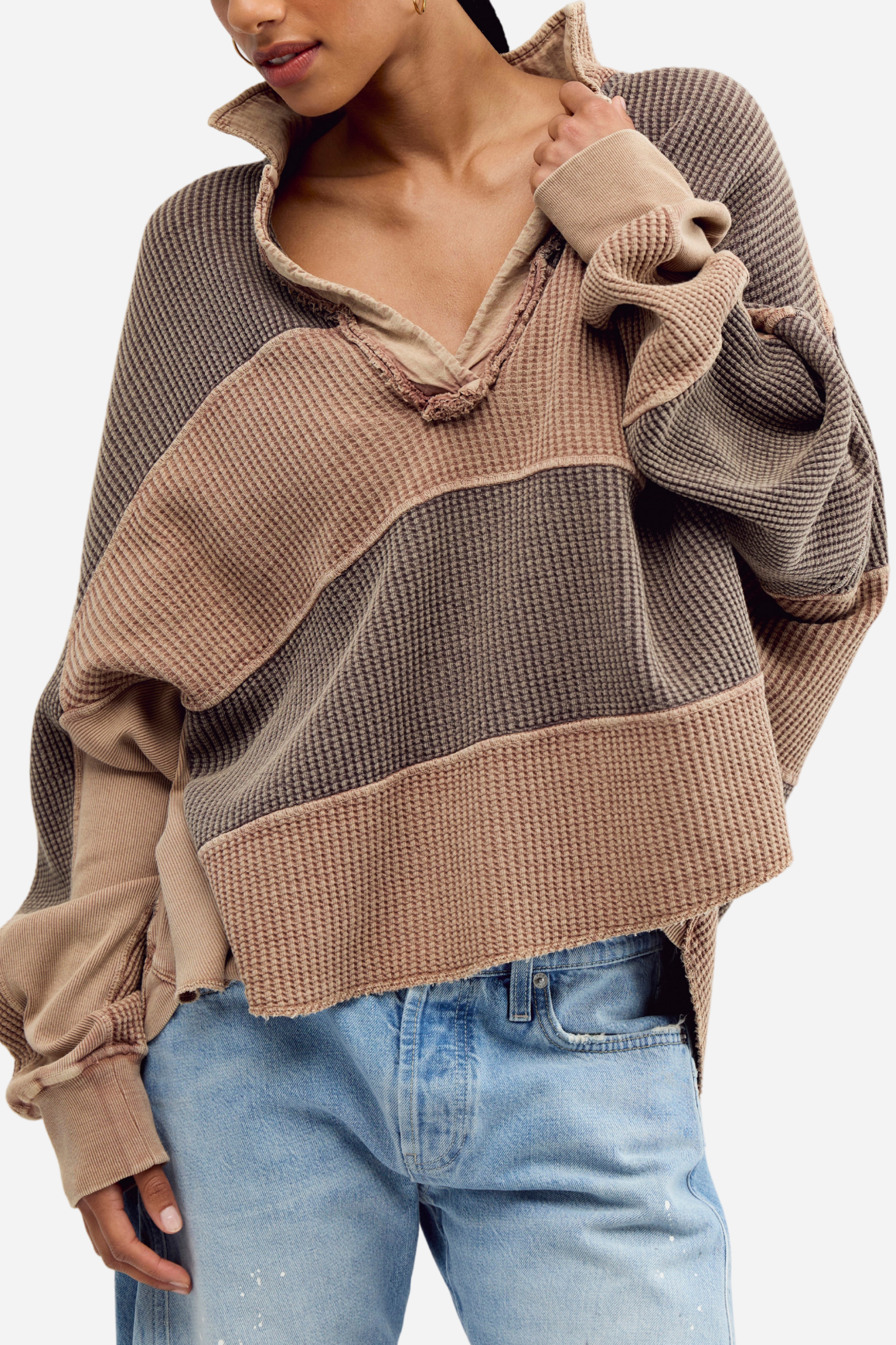 Free People Rainn Thermal - Neutral Combo