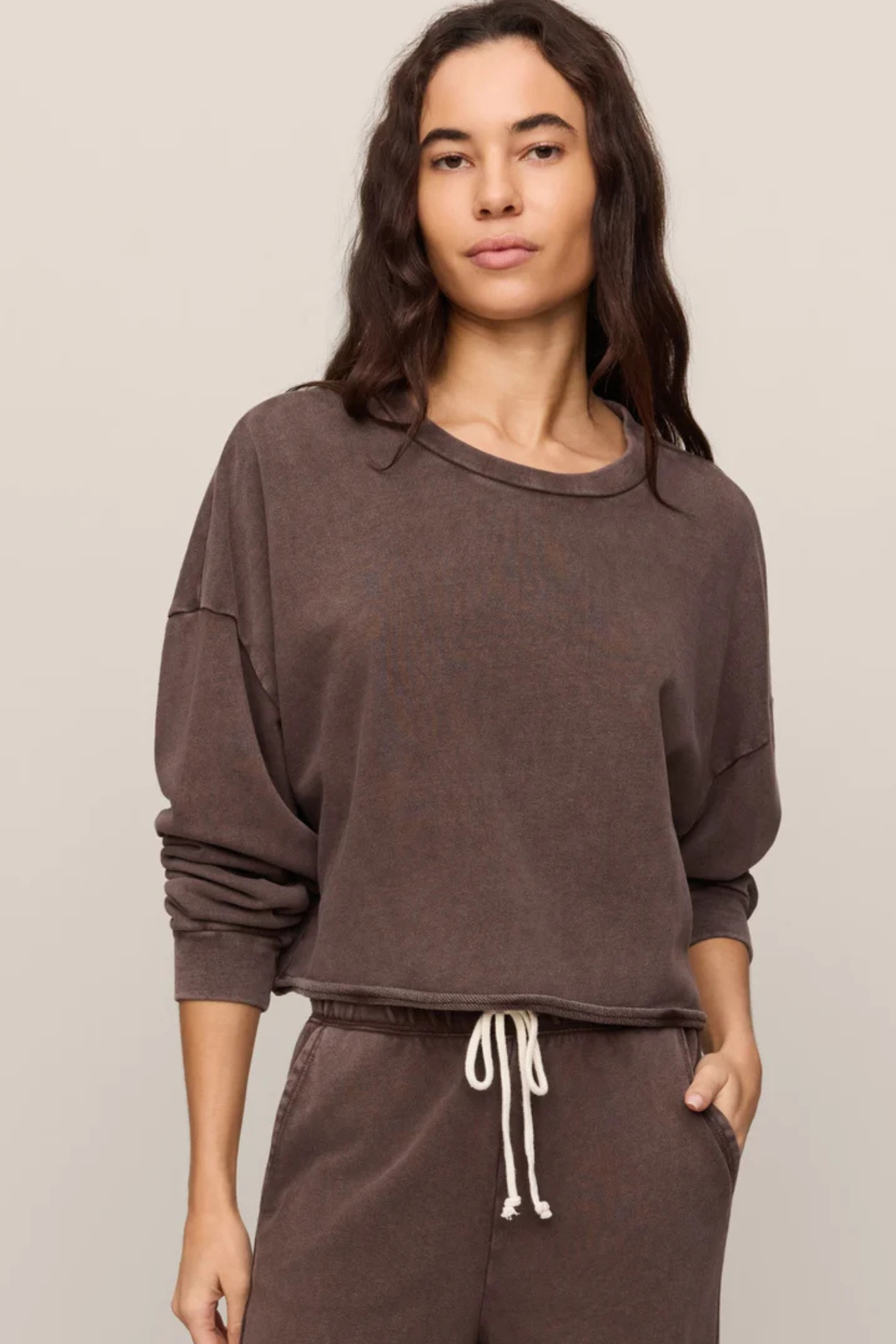 Z Supply - Circuit Sweatshirt - Dark Chocolate