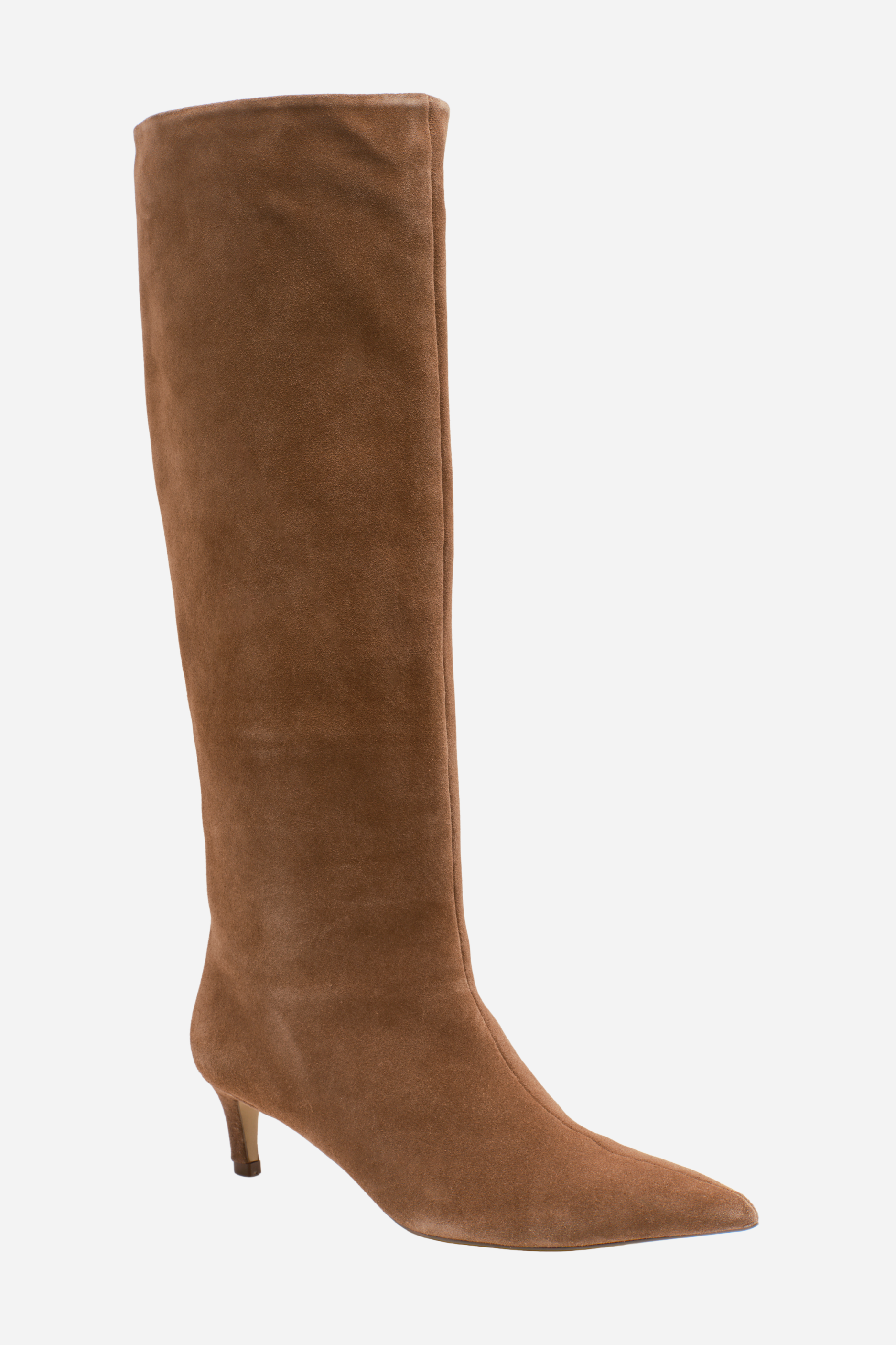 Free People - Kiki Kitten Heel Boot - Tan Suede