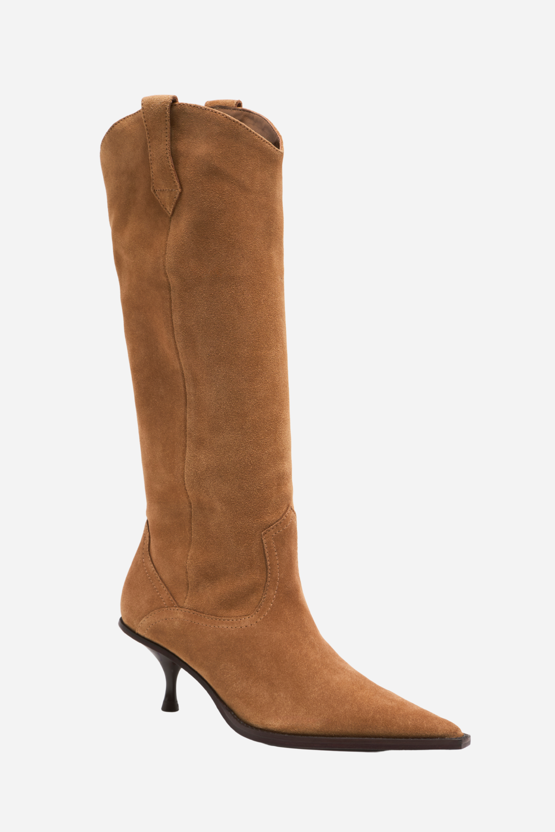 Free People - Daisy Slouch Kitten Heel - Tan Suede