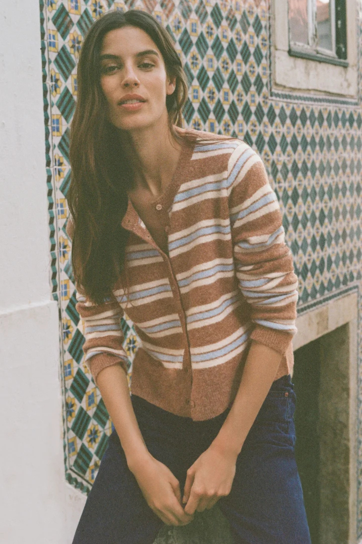 Z Supply - Medina Stripe Cardigan - Golden Caramel
