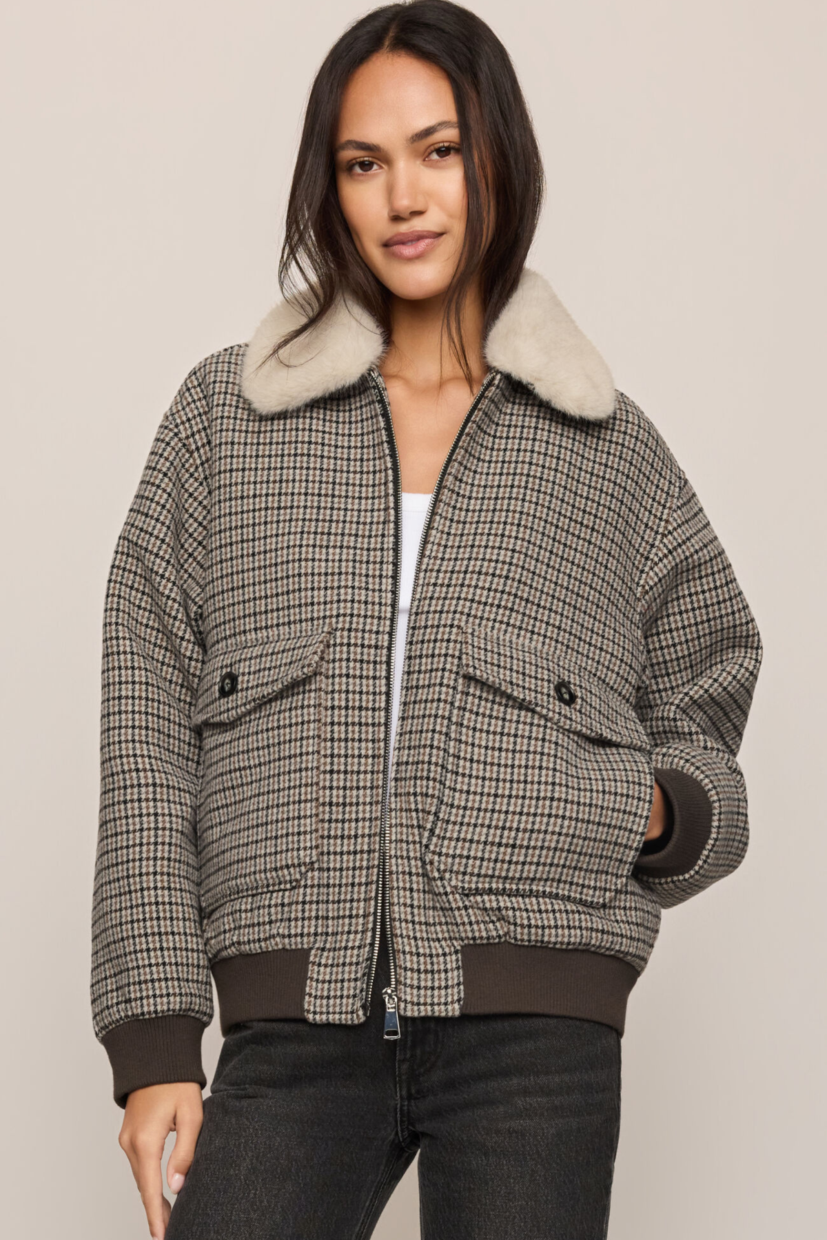 Z Supply - Tavi Plaid Bomber Jacket