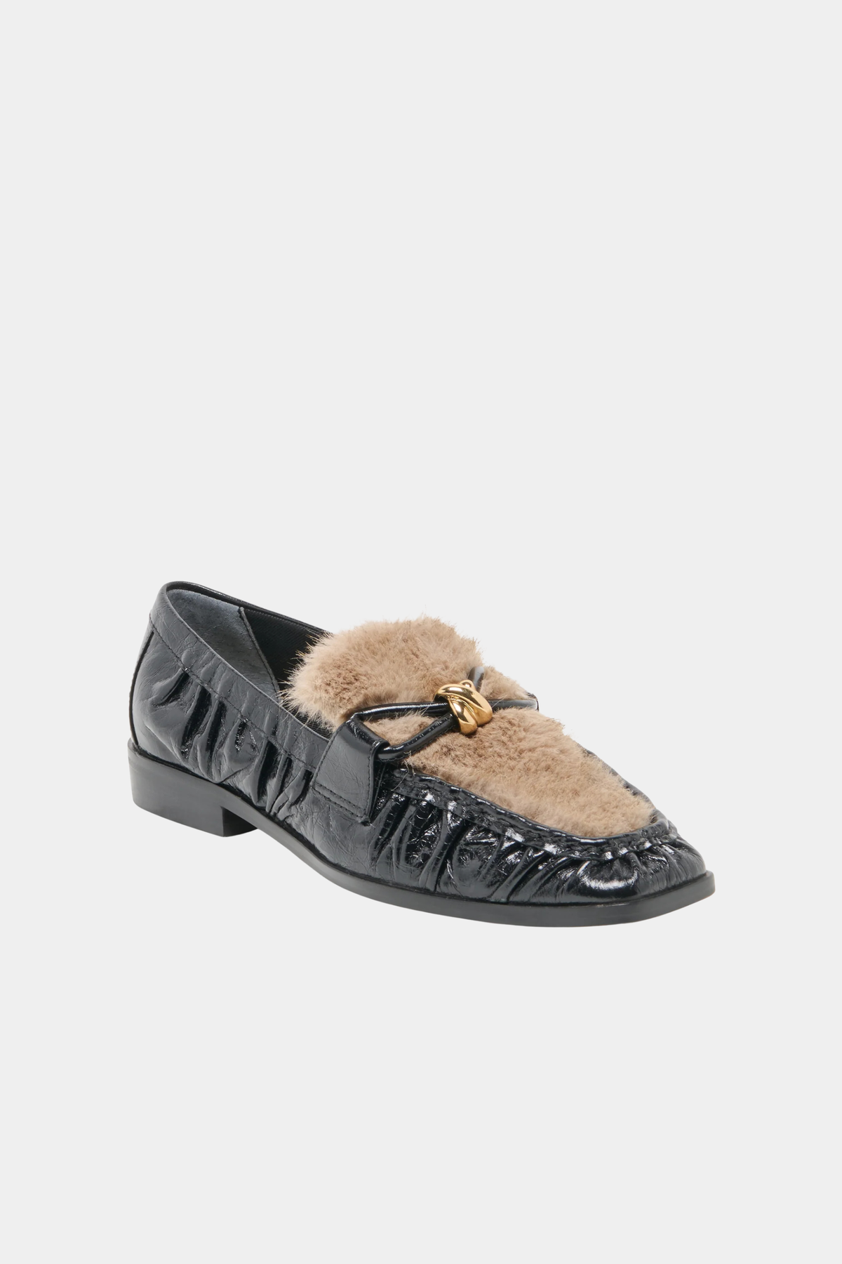 Dolce Vita - Bonie Plush Loafers - Midnight Crinkle Patent