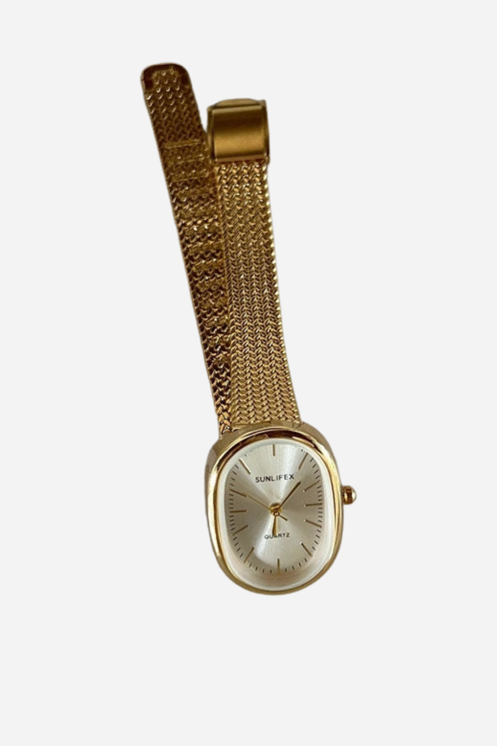 Retro Oval Dial Watch - Gold