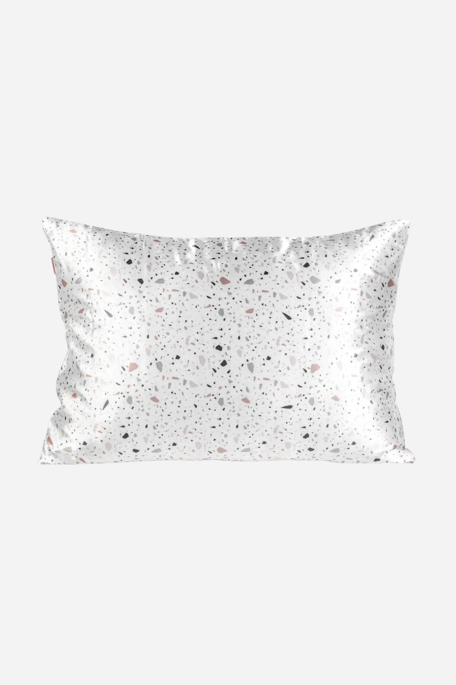 KITSCH Satin Pillowcase - White Terrazzo