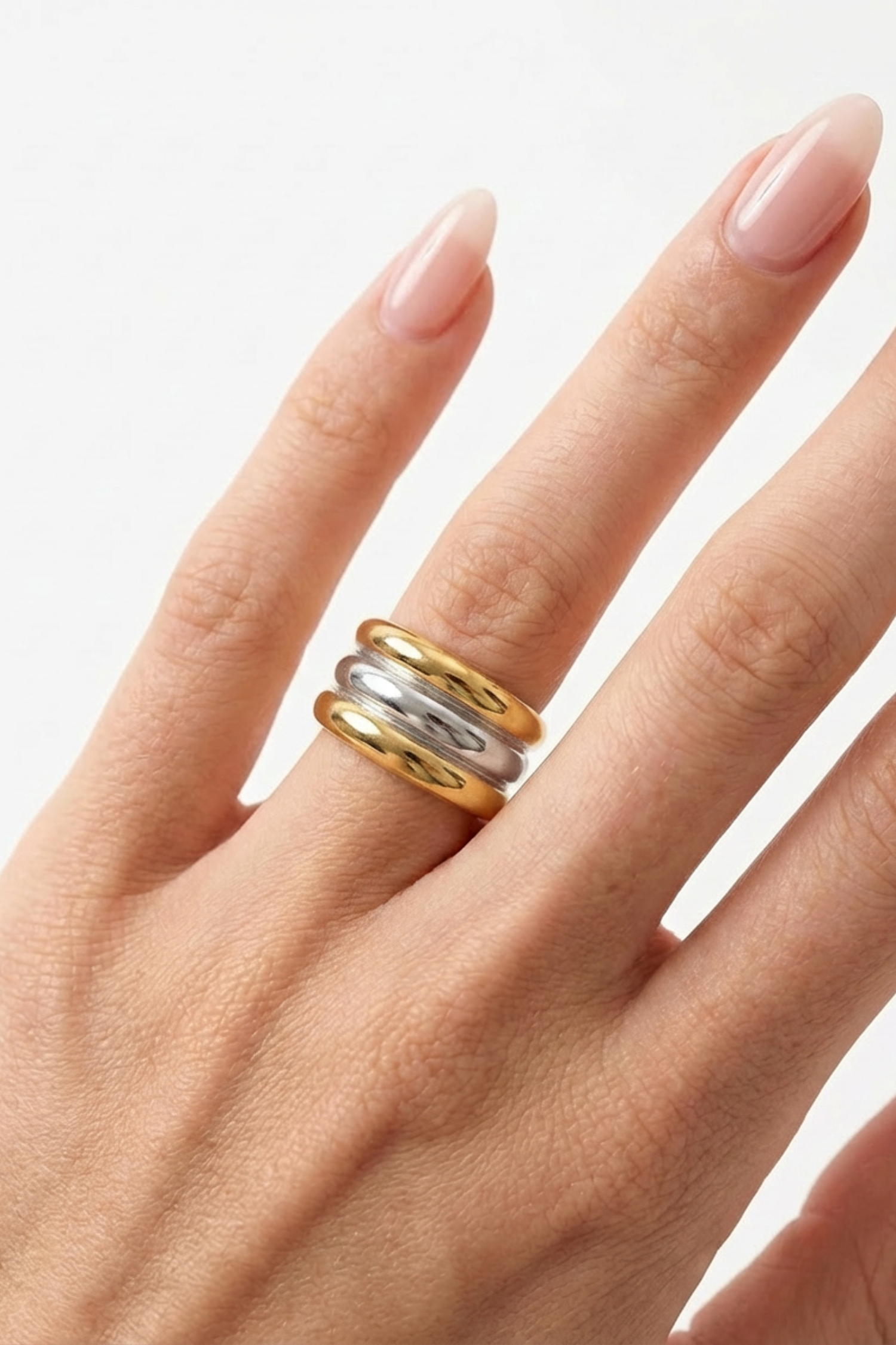 18K Charlie Stacked Ring
