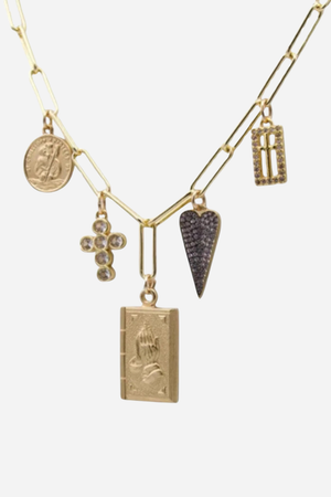 Farrah B Confessions Charm Necklace