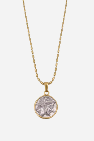 Farrah B In Charge Coin Necklace
