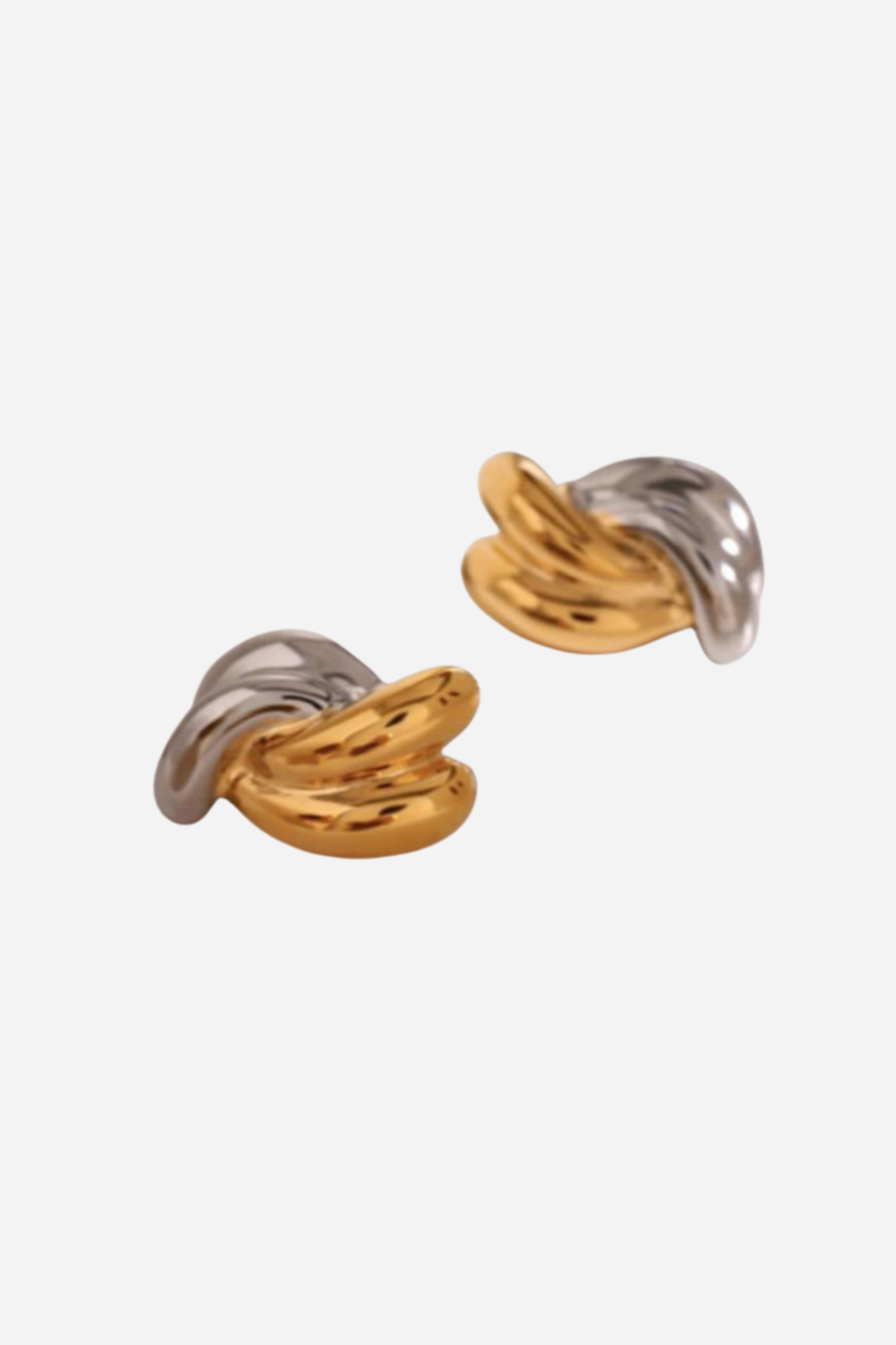 18K Eleanor Statement Earrings - Mixed Metal