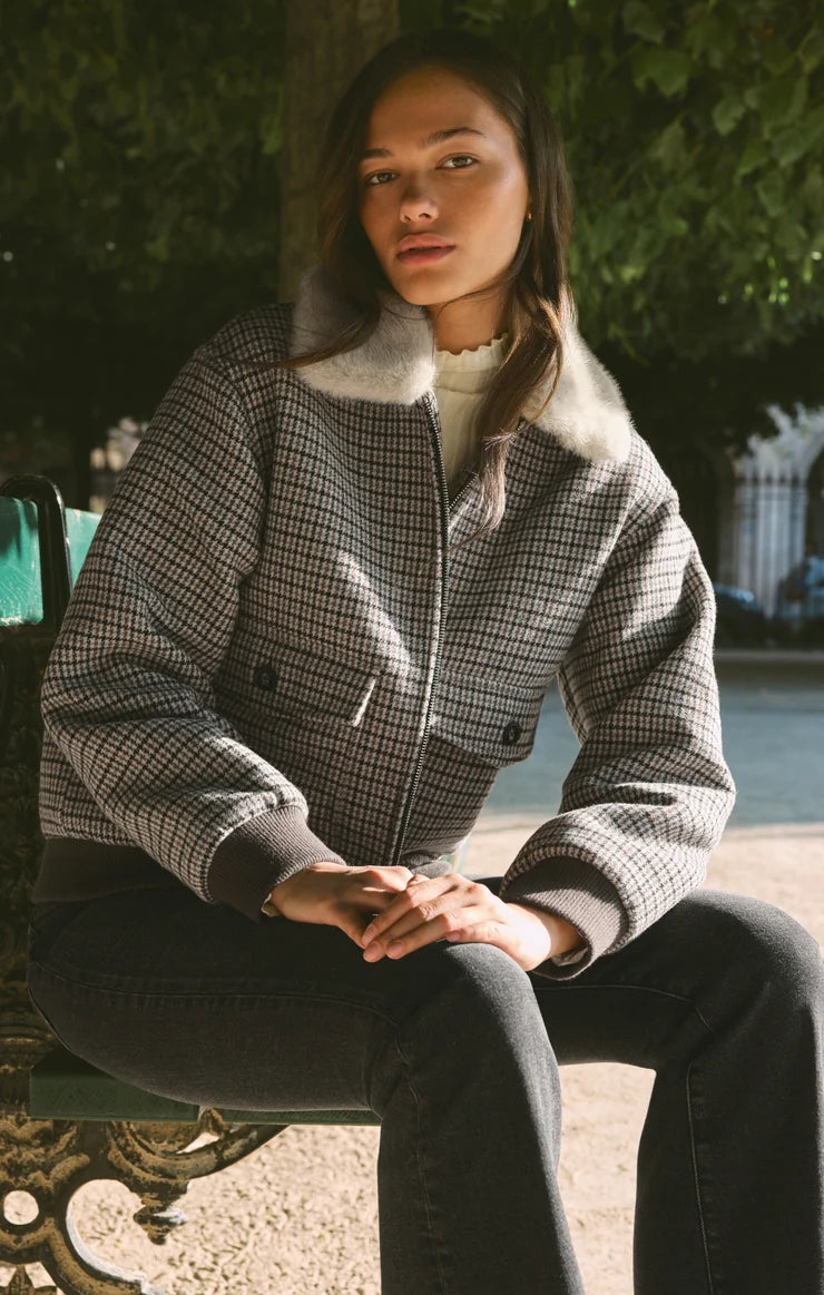 Z Supply - Tavi Plaid Bomber Jacket