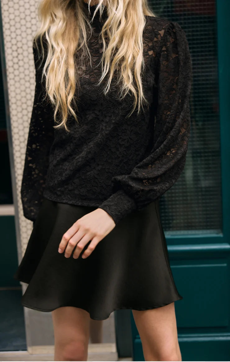 Z Supply - Bellissimo Luxe Mini Skirt - Black