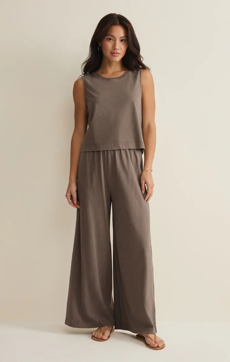 Z Supply Scout Jersey Flare Pant - Perfectly Taupe