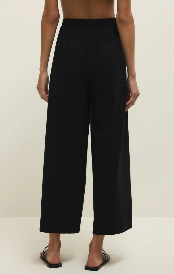Z Supply Scout Jersey Flare Pant - True Black