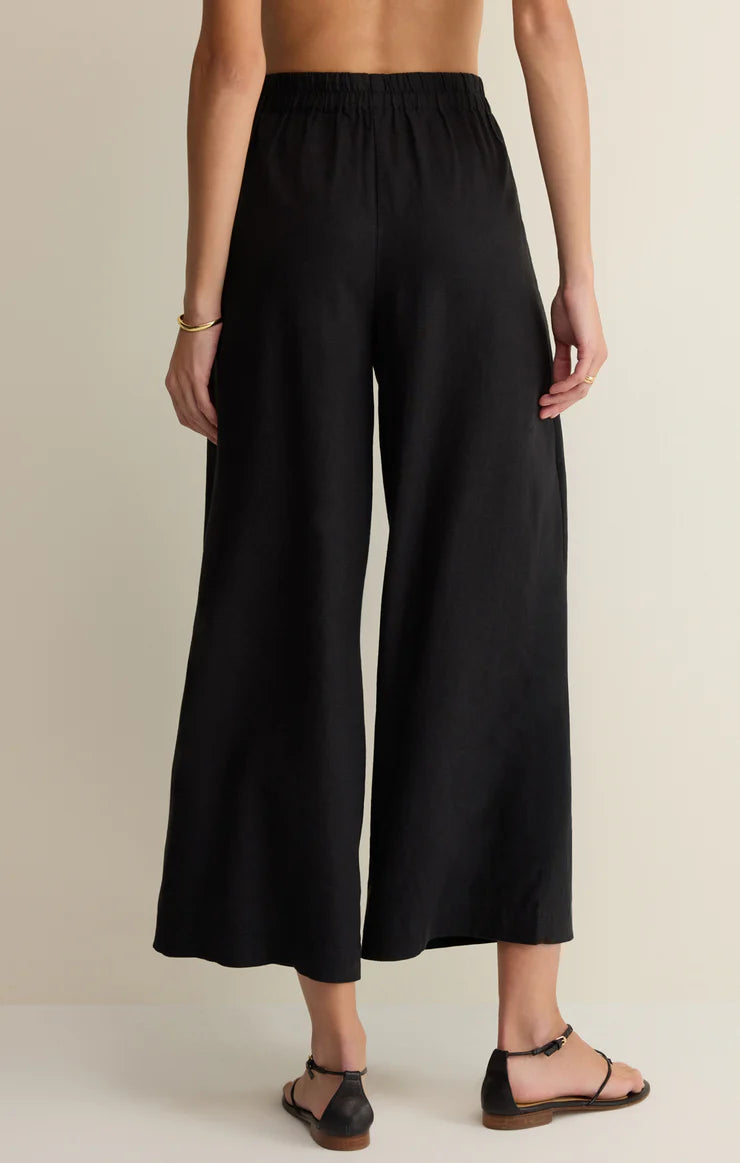 Z Supply Scout Linen Pant - Black